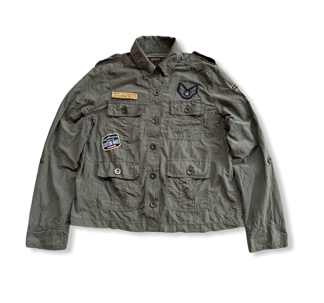 Japanese Brand Military Us Airforce Patched Fashion Button Up Shirt Size US M / EU 48-50 / 2 - 1 Thumbnail
