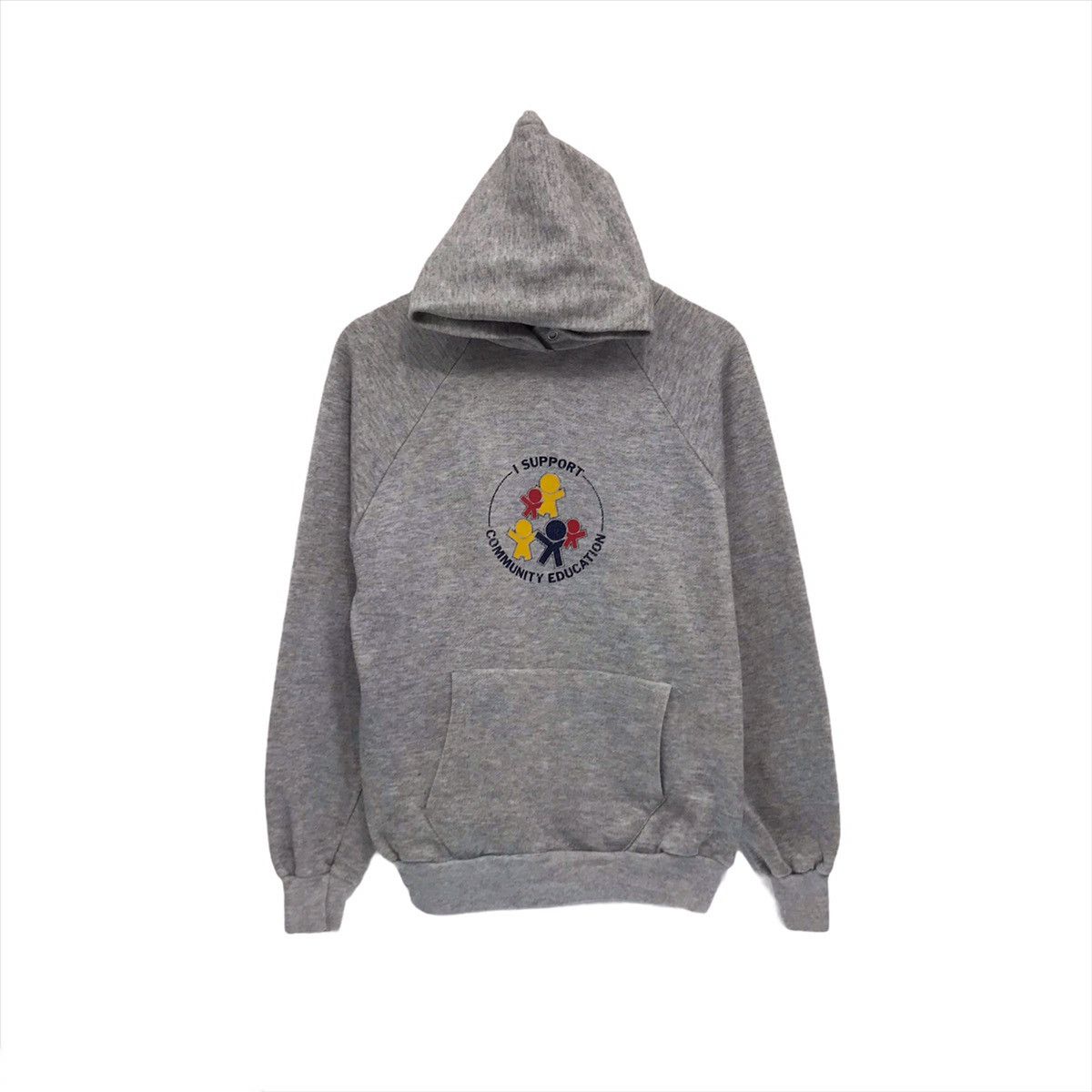 Velva Sheen × Vintage Vintage Sweatshirt Hoodie Spell Support Community Education Size US M / EU 48-50 / 2 - 1 Thumbnail