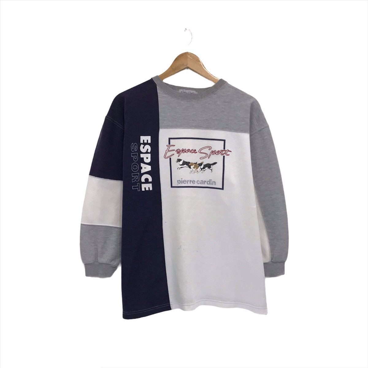 image of All Sport x Pierre Cardin Vintage Pierrecardin Crewneck Embroidery Logo Pierre Cardin in White (Siz