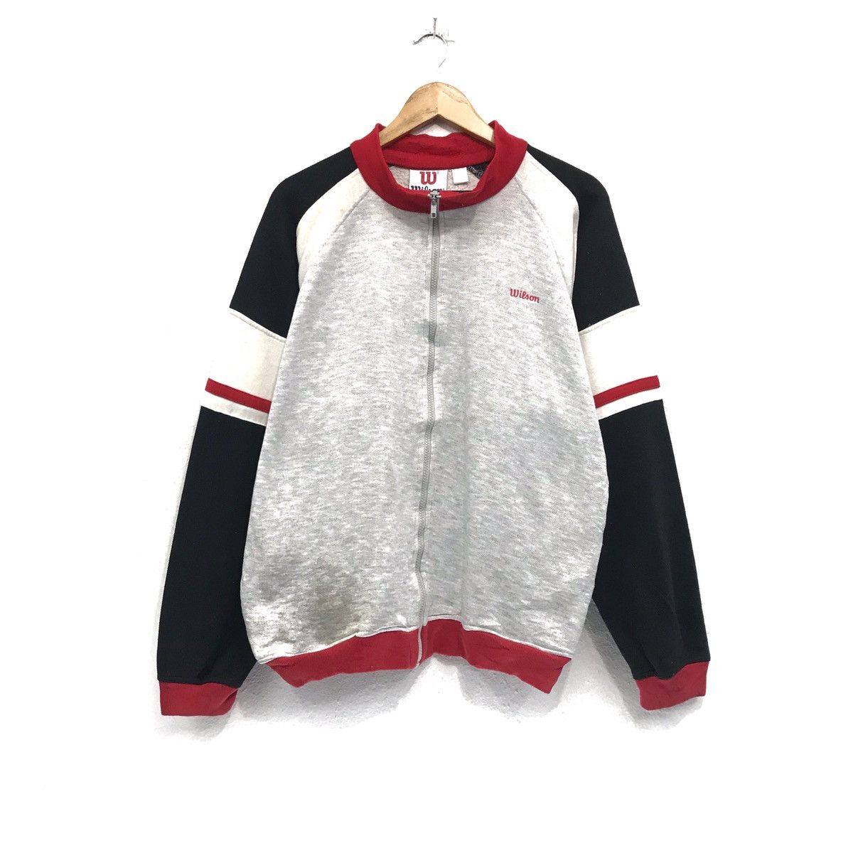 All Sport × Sports Specialties × Wilson Vintage Wilson Sweatshirt Wilson Zipper Size US M / EU 48-50 / 2 - 2 Thumbnail