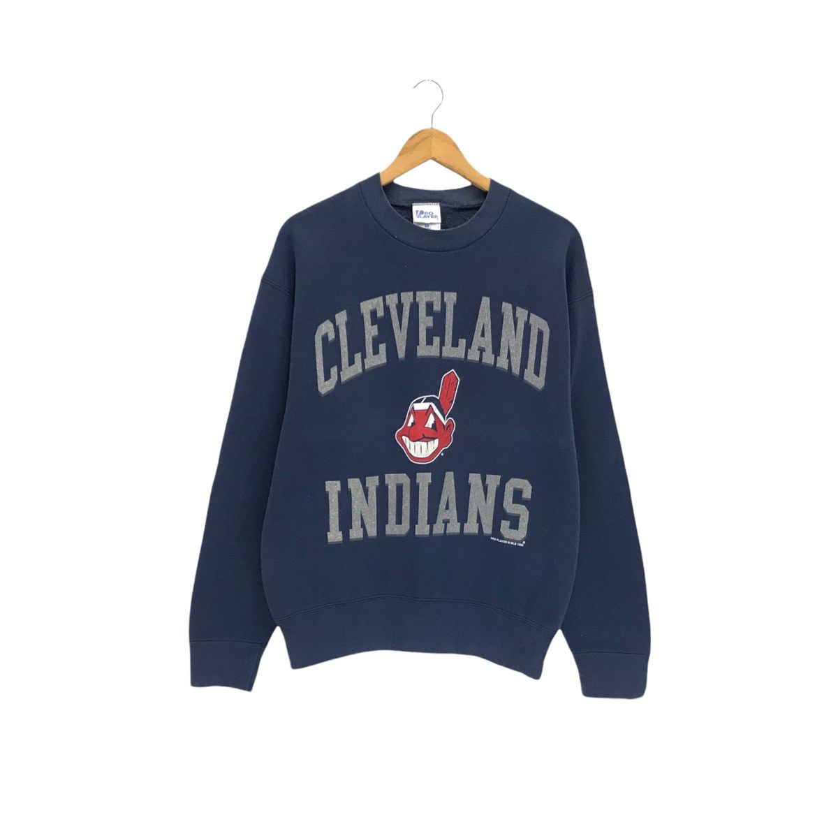 MLB × Nutmeg × Vintage Vintage Cleveland Indians MLB Sweatshirt Size US M / EU 48-50 / 2 - 1 Thumbnail