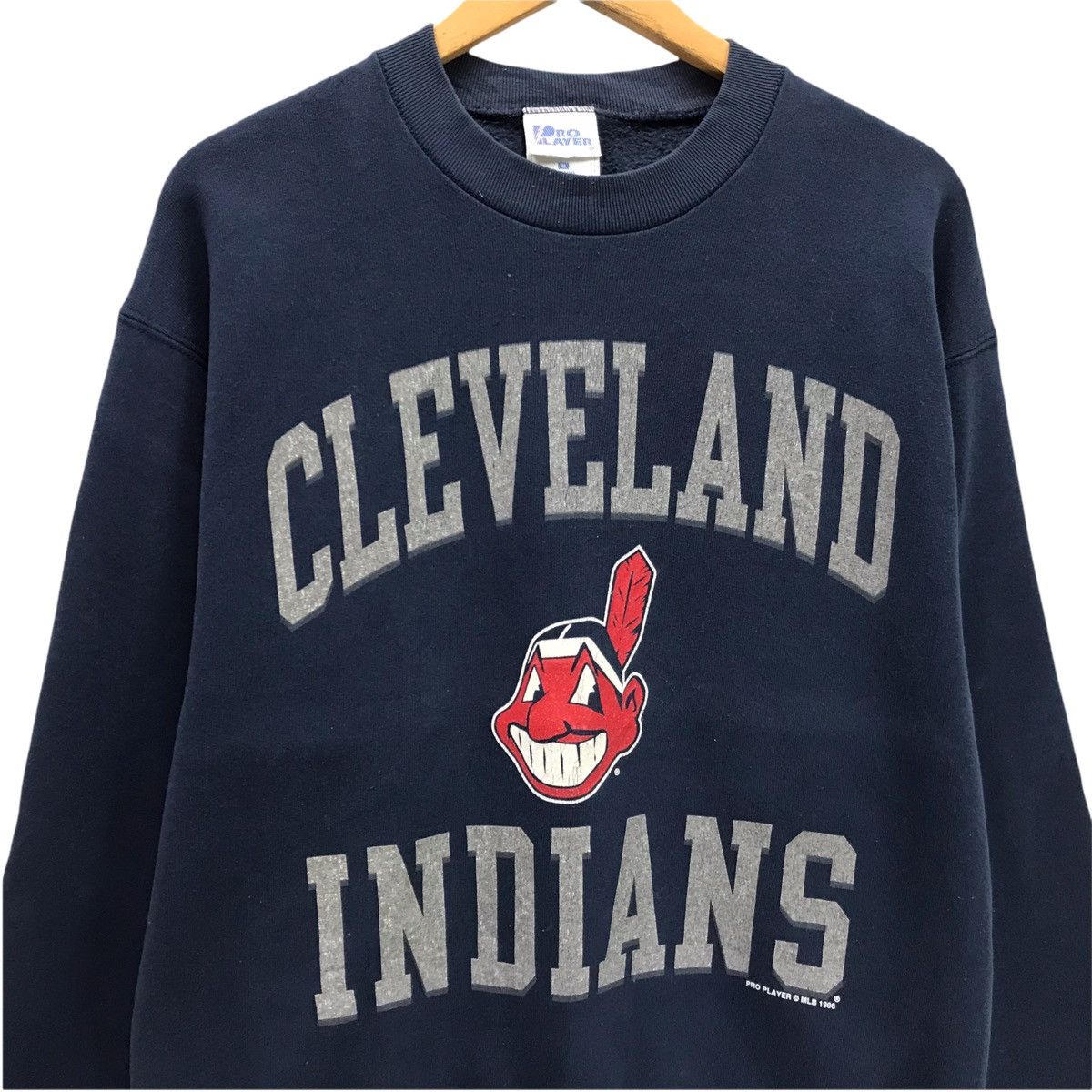 MLB × Nutmeg × Vintage Vintage Cleveland Indians MLB Sweatshirt Size US M / EU 48-50 / 2 - 2 Thumbnail