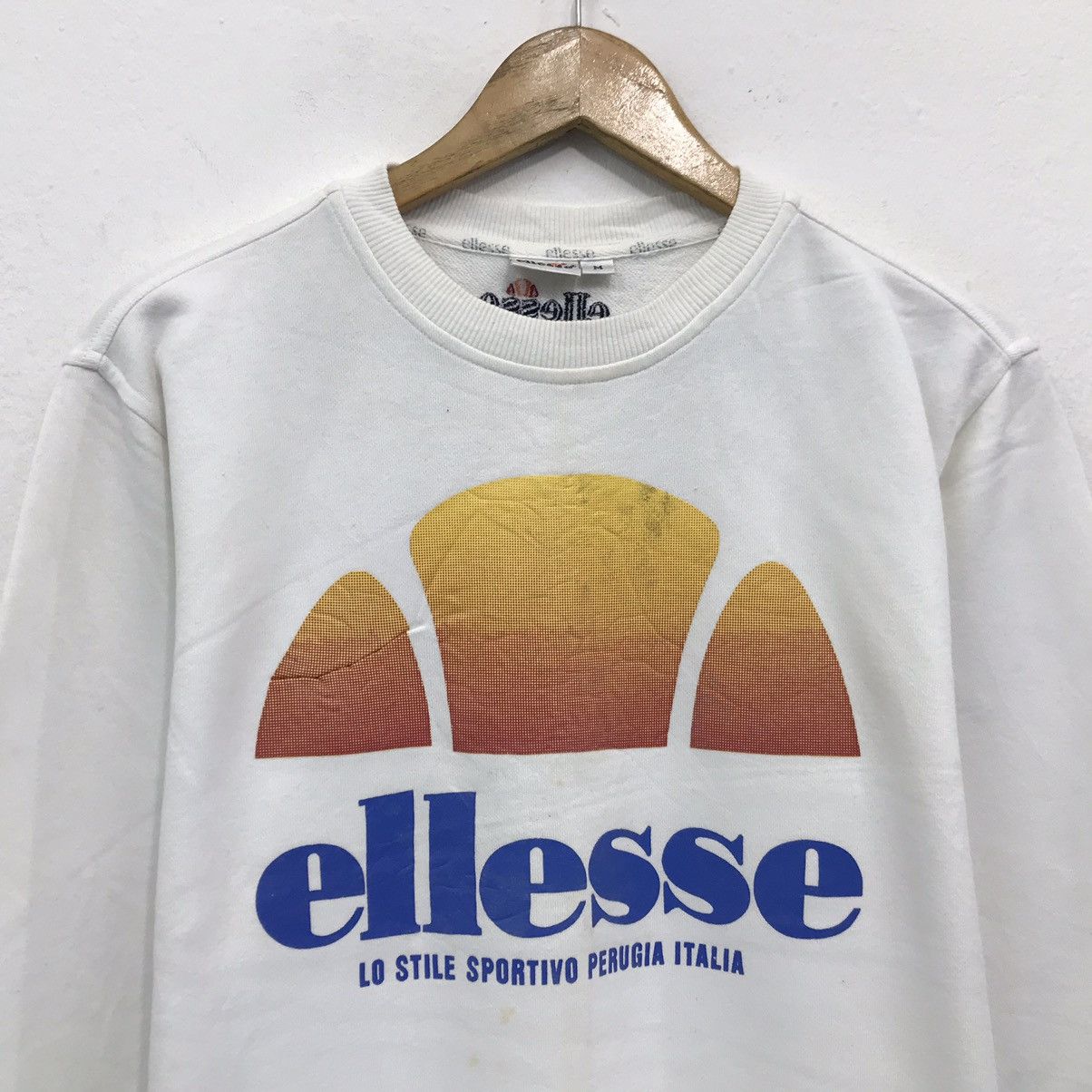 Ellesse × Japanese Brand × Vintage Vintage Ellesse Sweatshirt Biglogo Ellesse Crew Neck Size US M / EU 48-50 / 2 - 2 Thumbnail