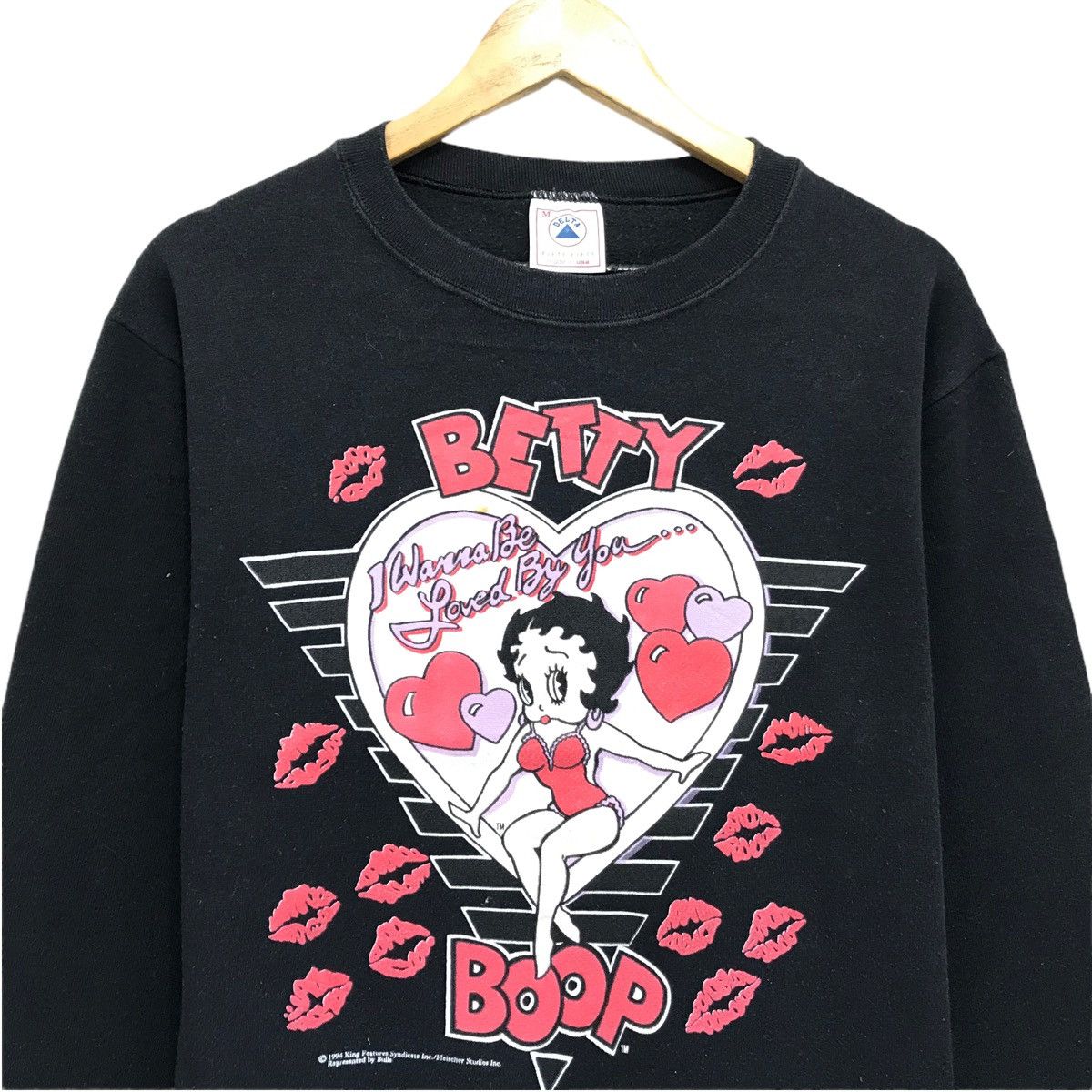 Cartoon Network × Vintage Vintage Betty Boop Sweatshirt Pullover Jumper Cartoon Size US M / EU 48-50 / 2 - 2 Thumbnail