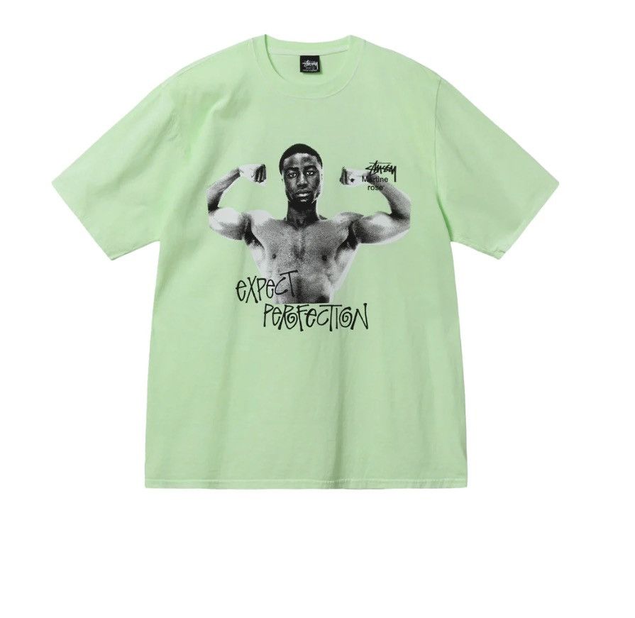 image of New Stüssy & Martine Rose Stand Firm Pigment Dyed Tee Patina, Men's (Size Medium)