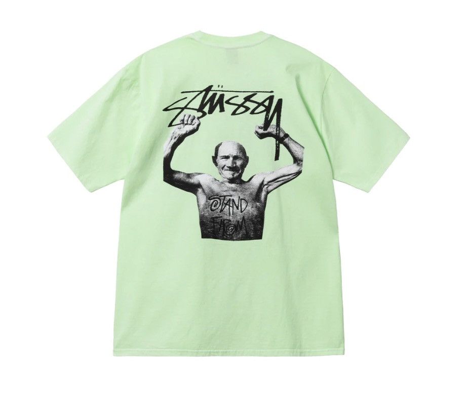 Martine Rose × Stussy New STÜSSY & MARTINE ROSE STAND FIRM PIGMENT DYED TEE patina Size US M / EU 48-50 / 2 - 2 Thumbnail