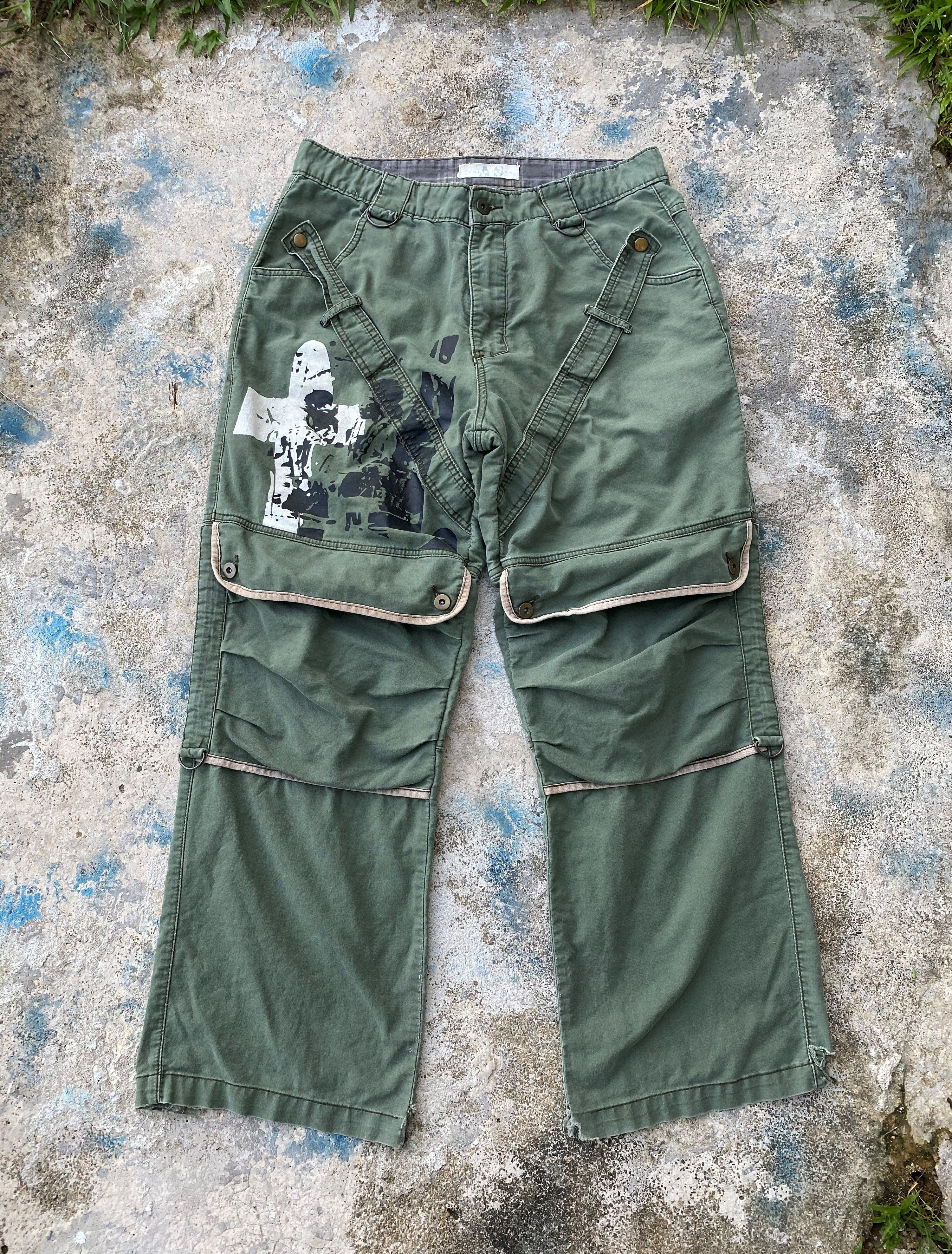 Japanese Brand RARE🔥As Collection Cargo Multi Pocket Bondage Trousers Size US 34 / EU 50 - 1 Thumbnail