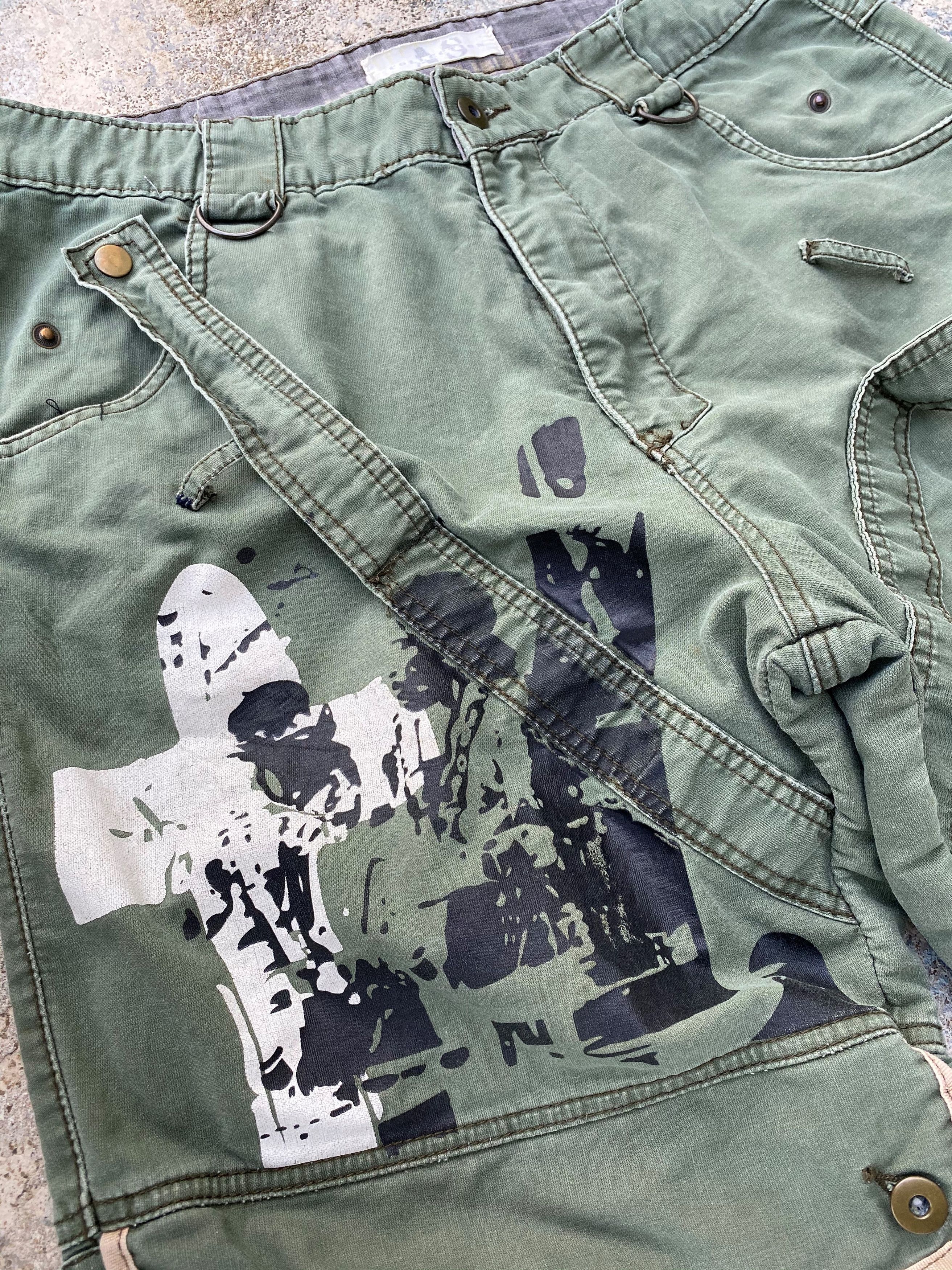 Japanese Brand RARE🔥As Collection Cargo Multi Pocket Bondage Trousers Size US 34 / EU 50 - 6 Thumbnail