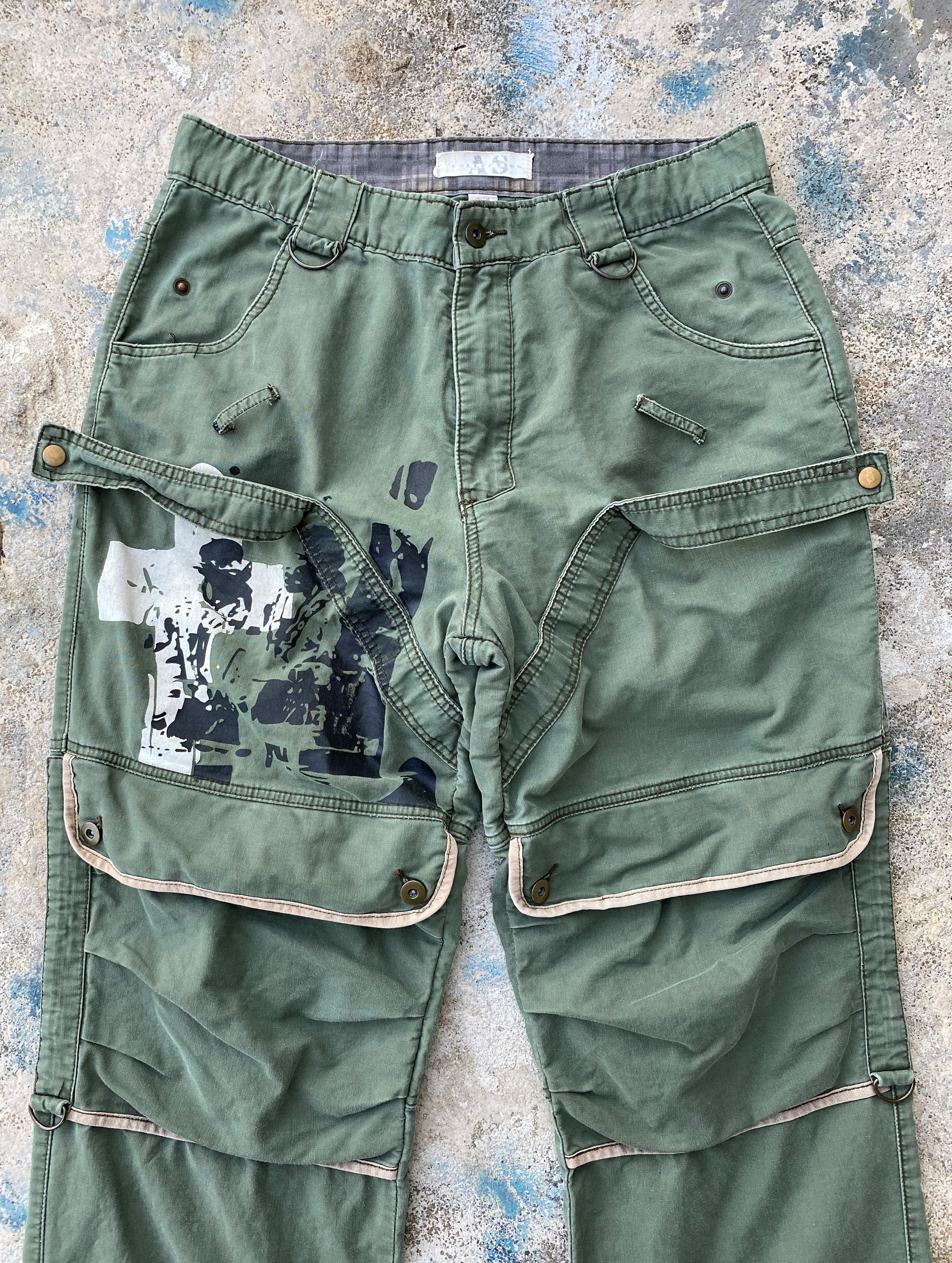Japanese Brand RARE🔥As Collection Cargo Multi Pocket Bondage Trousers Size US 34 / EU 50 - 4 Thumbnail