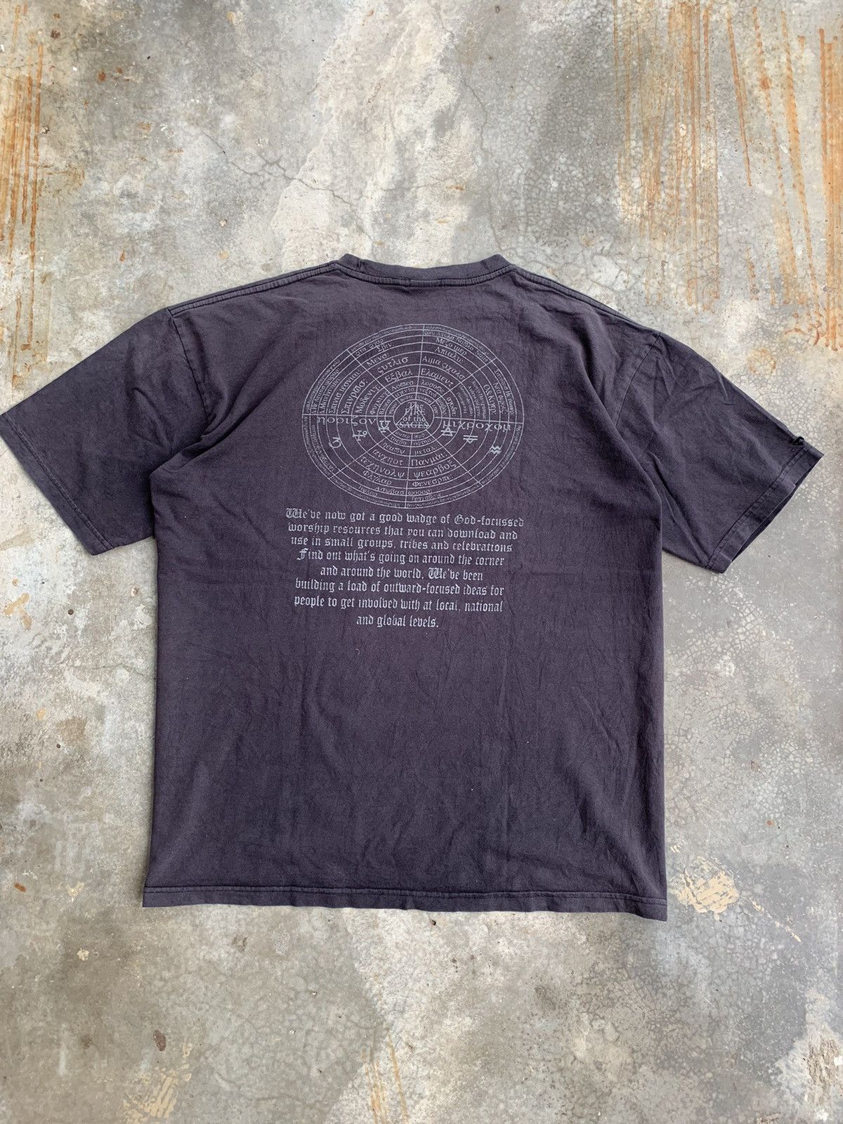 Vintage Vintage Faded The Fire Of the Sages Black Magic Tshirt Size US XXL / EU 58 / 5 - 3 Thumbnail