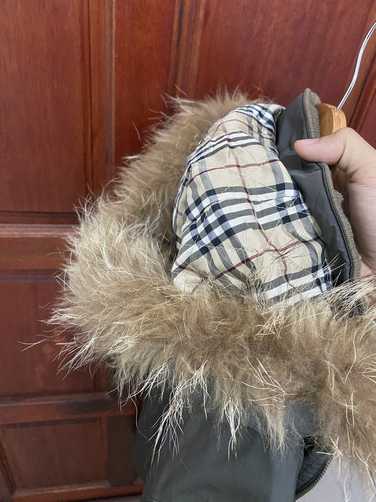 Burberry Burberry Fishtail Parka Faux Fur Jacket Nova Check Size US L / EU 52-54 / 3 - 10 Thumbnail