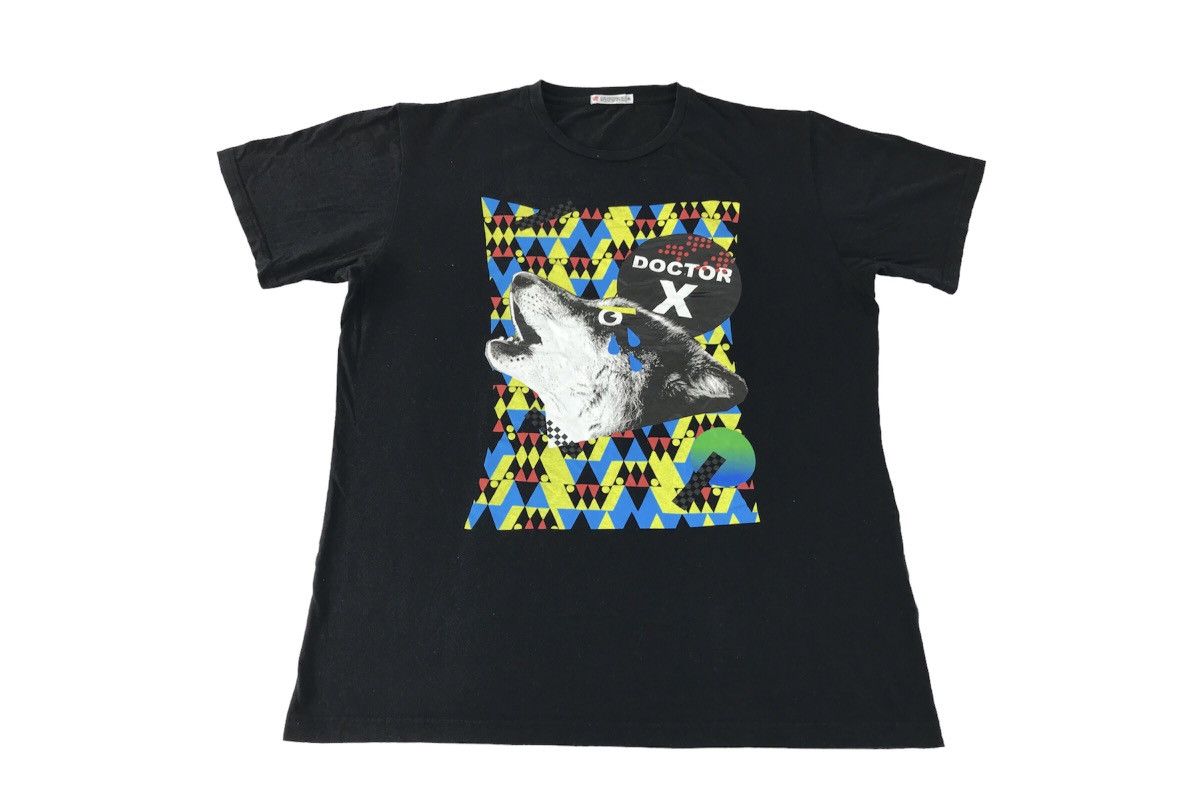 Japanese Brand Doctor X Danny Sangra Big Wolf Screen Graphic Tee Size US XL / EU 56 / 4 - 1 Thumbnail