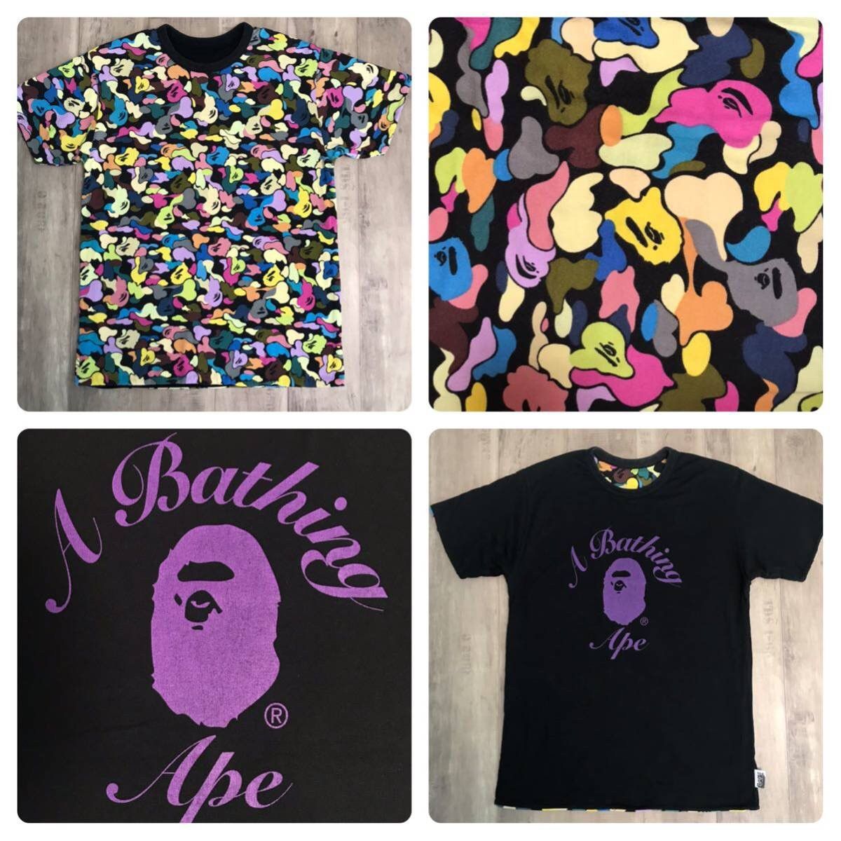 Bape × Nigo 🔥Reversible🔥 T-shirt multi camo black a bathing ape NIGO Size US M / EU 48-50 / 2 - 1 Thumbnail