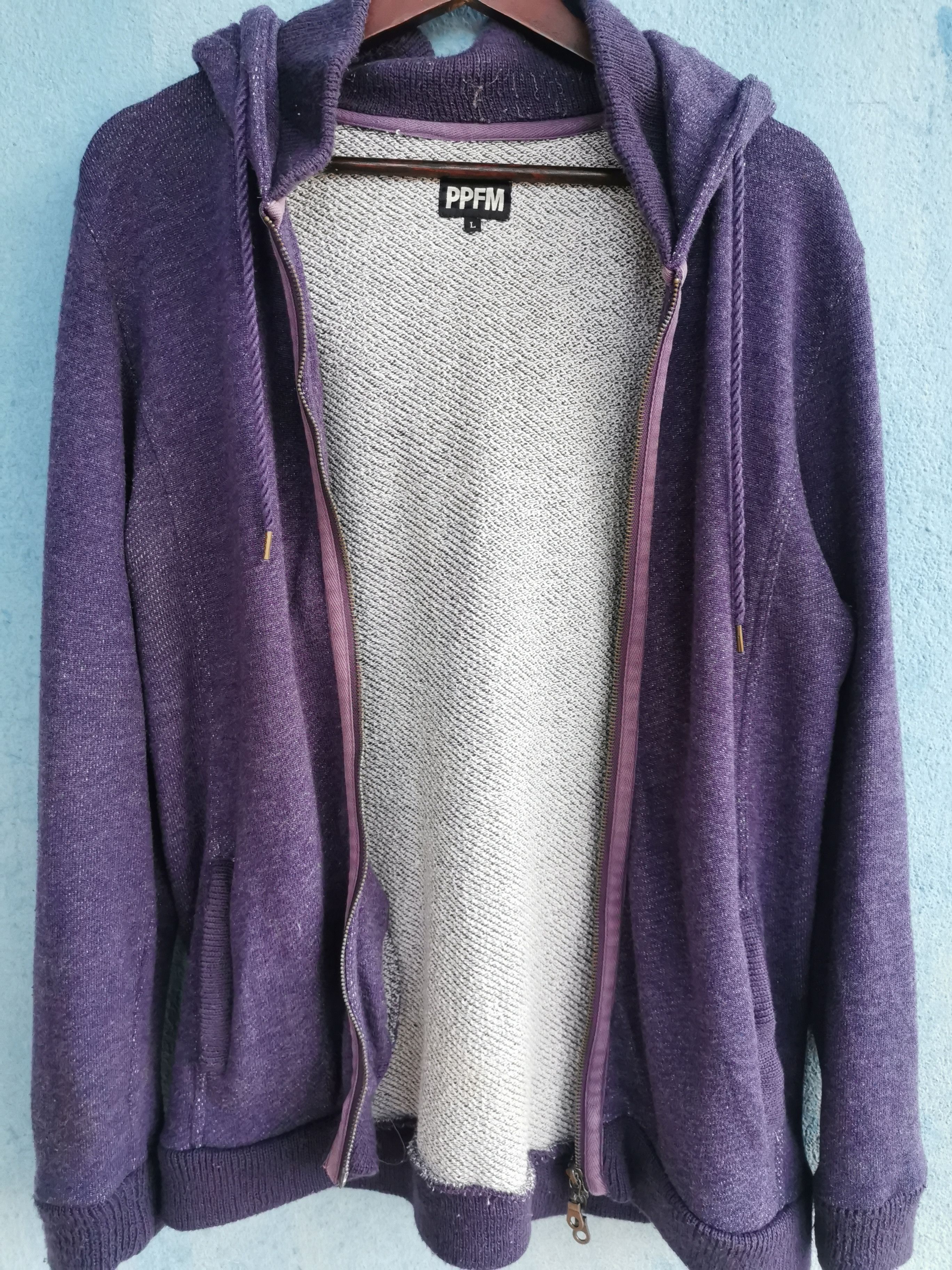 Japanese Brand PPFM Zipper Up Hoodie Size US L / EU 52-54 / 3 - 2 Thumbnail