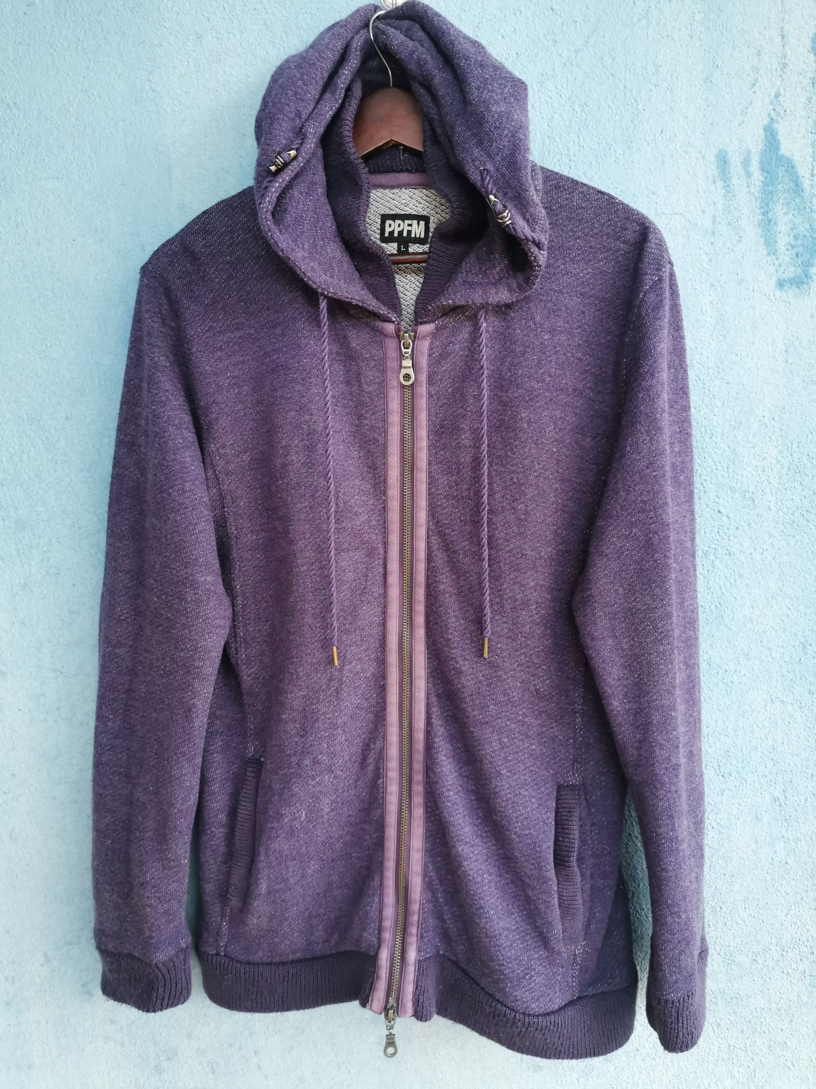 Japanese Brand PPFM Zipper Up Hoodie Size US L / EU 52-54 / 3 - 1 Thumbnail