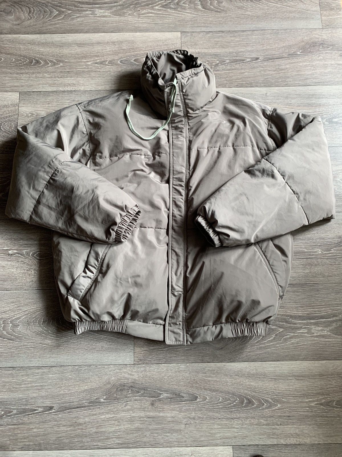 Fear of God Fear of God Essentials puffer jacket XXL caramel Grailed
