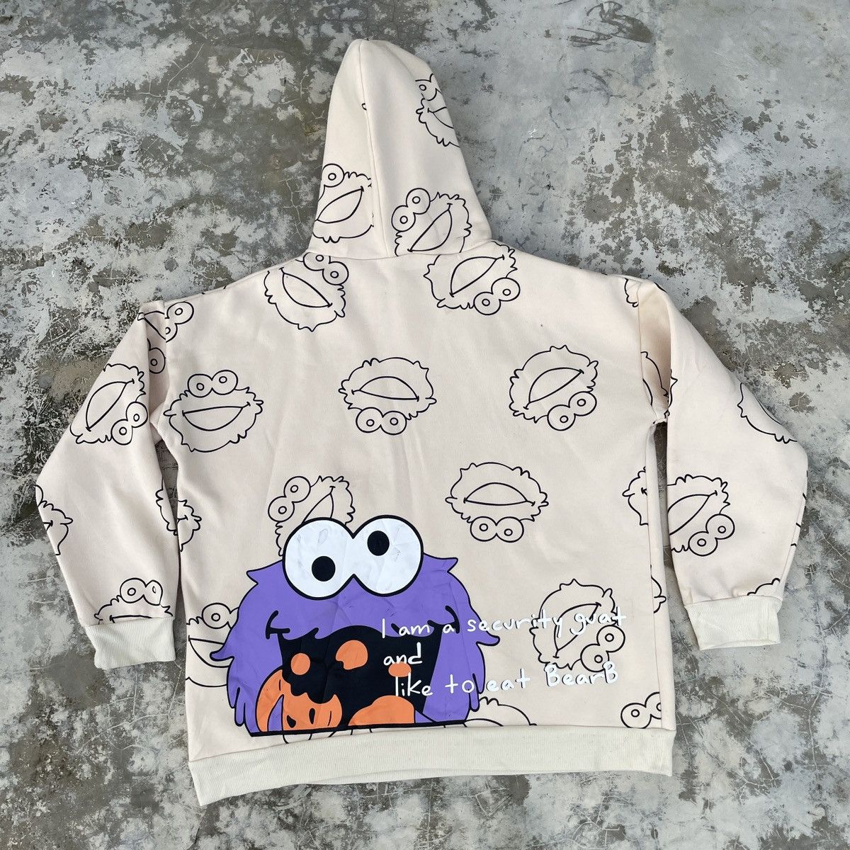 Japanese Brand × Vintage Vintage Elmo Biscuit Devil Monogram Hoodie Jacket Size US M / EU 48-50 / 2 - 2 Thumbnail