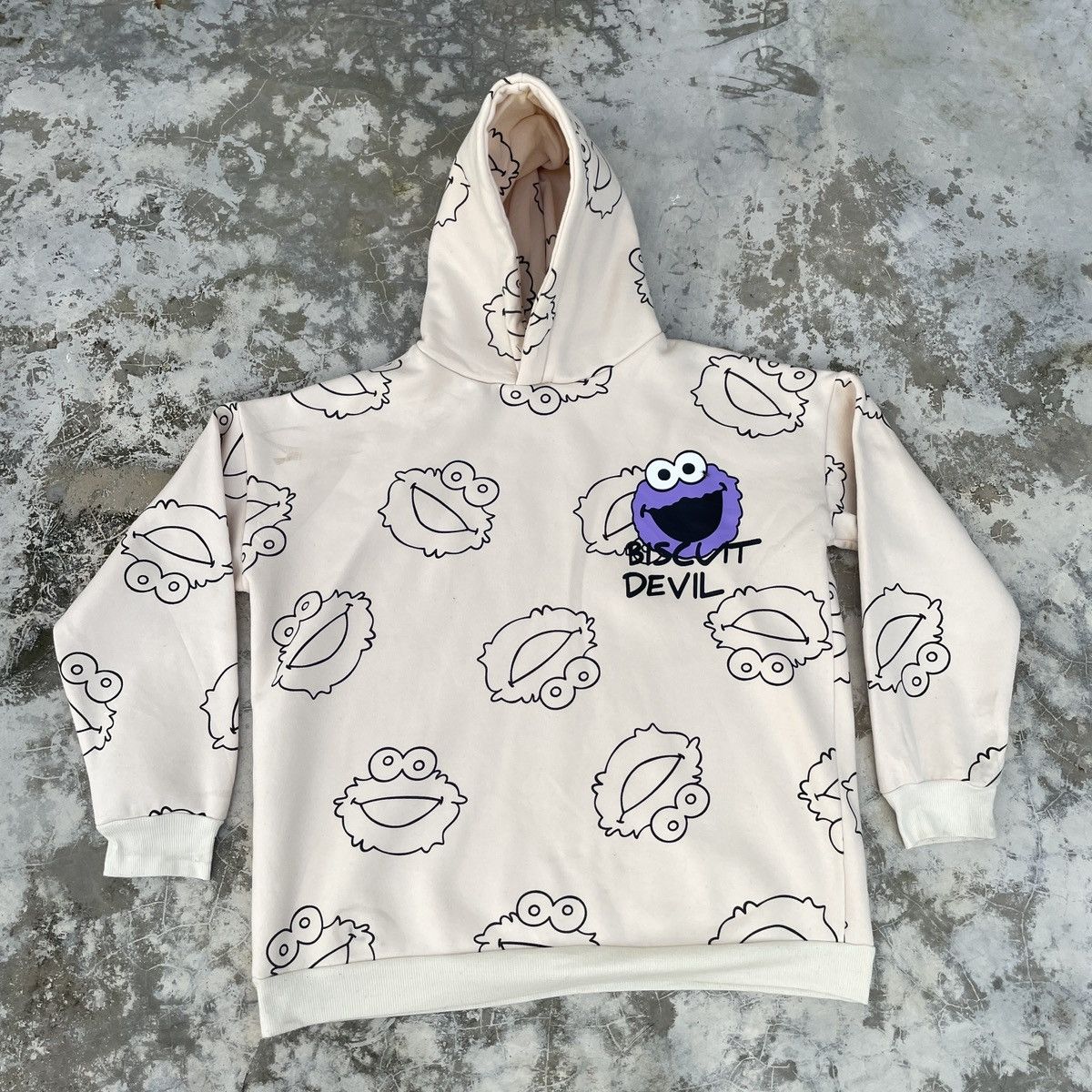 Japanese Brand × Vintage Vintage Elmo Biscuit Devil Monogram Hoodie Jacket Size US M / EU 48-50 / 2 - 1 Thumbnail