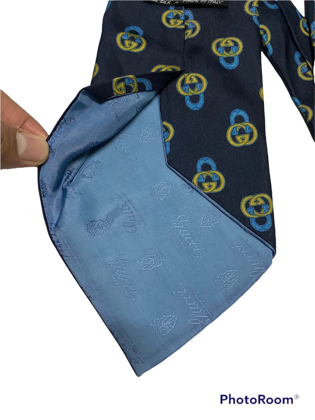 Gucci × Vintage Steals‼️Vintage Gucci Fullprint Necktie Size ONE SIZE - 6 Thumbnail
