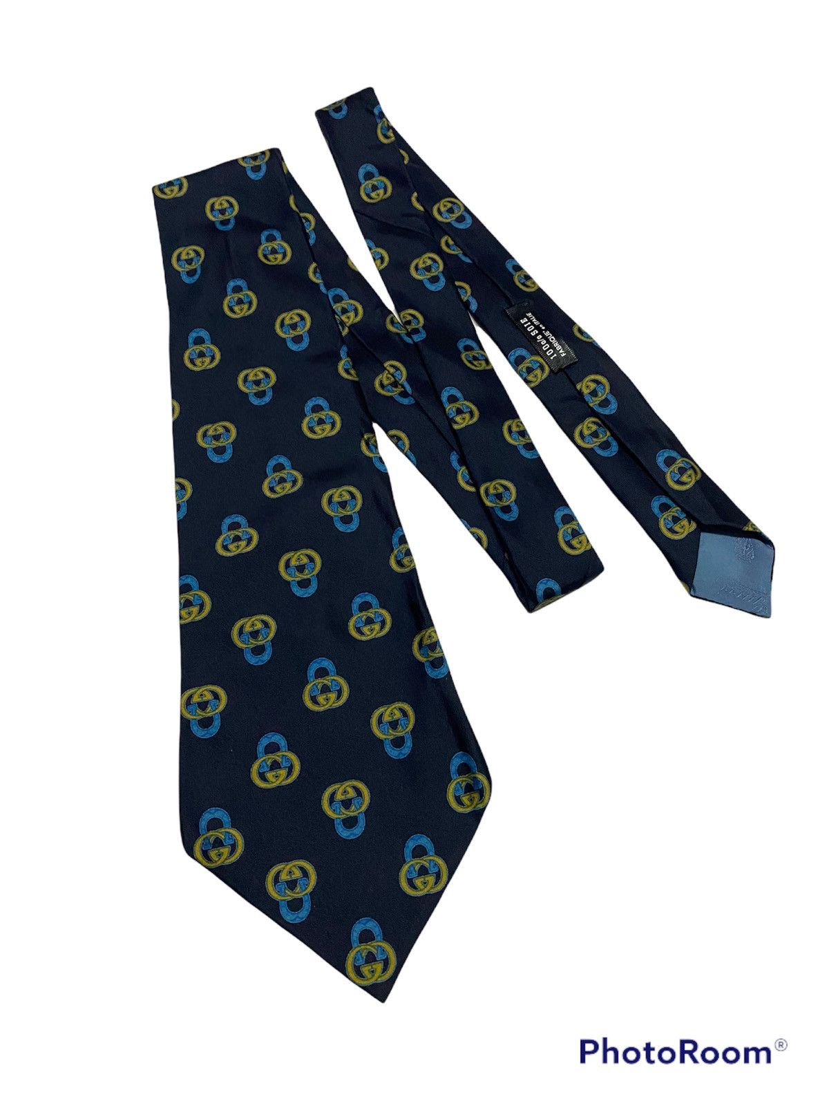 Gucci × Vintage Steals‼️Vintage Gucci Fullprint Necktie Size ONE SIZE - 1 Thumbnail