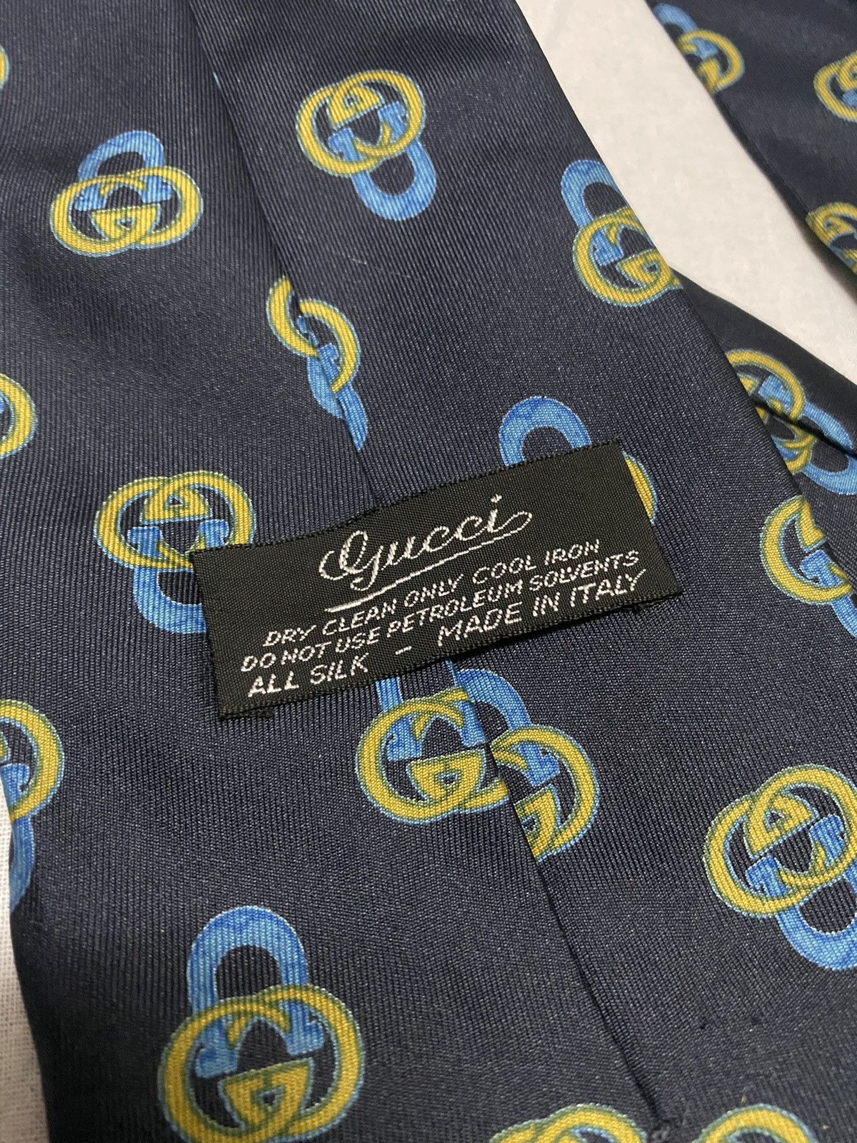 Gucci × Vintage Steals‼️Vintage Gucci Fullprint Necktie Size ONE SIZE - 3 Thumbnail