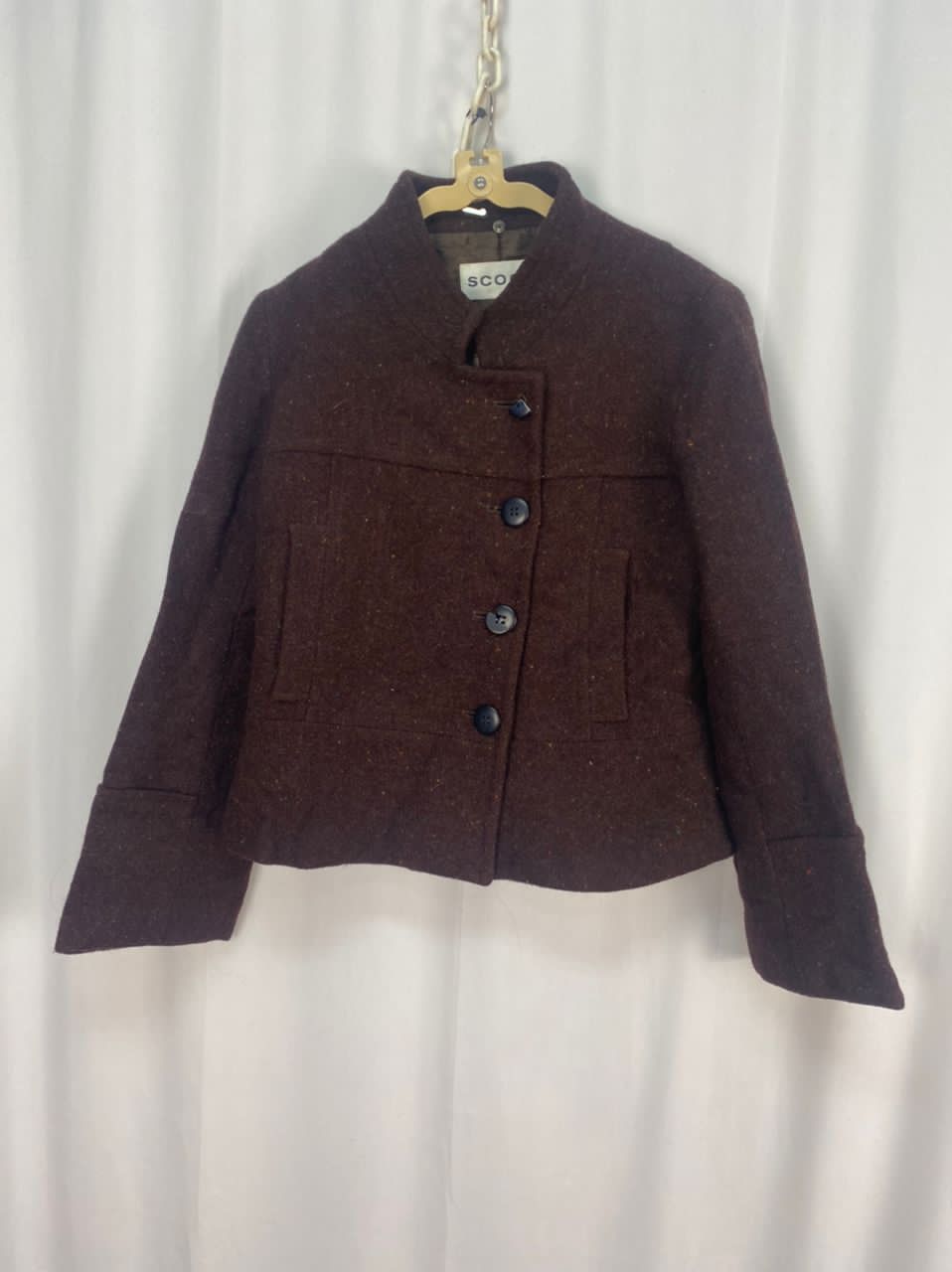 Harris Tweed Scoop wool croptop jacket by Harris tweed Size S / US 4 / IT 40 - 8 Thumbnail