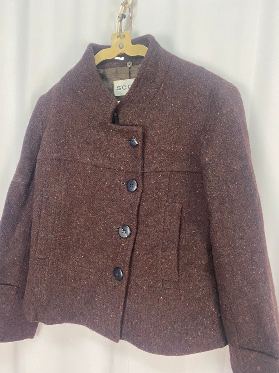 Harris Tweed Scoop wool croptop jacket by Harris tweed Size S / US 4 / IT 40 - 6 Thumbnail