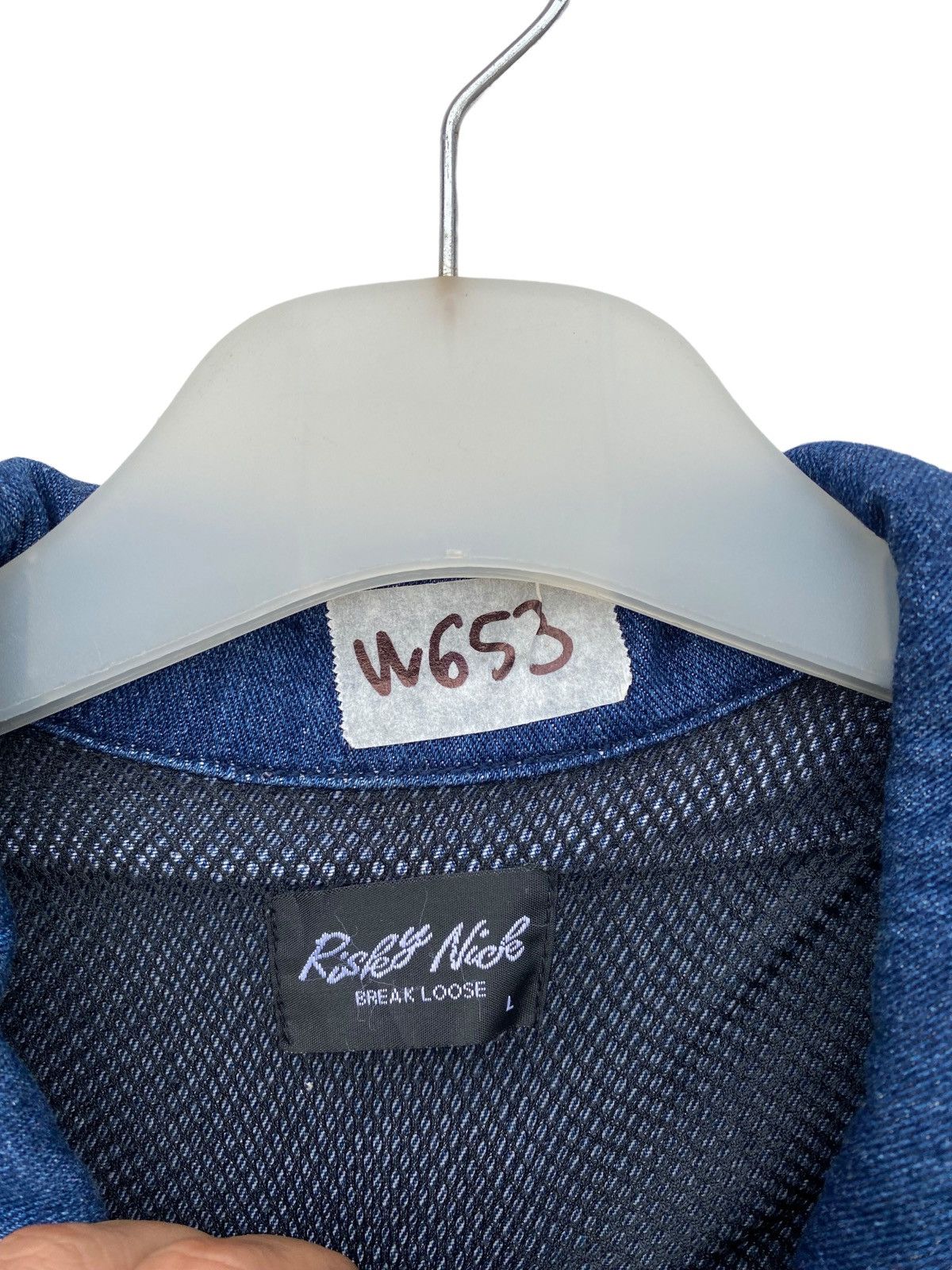 Japanese Brand Risky Nick & Son Denim jacket Size US L / EU 52-54 / 3 - 3 Thumbnail