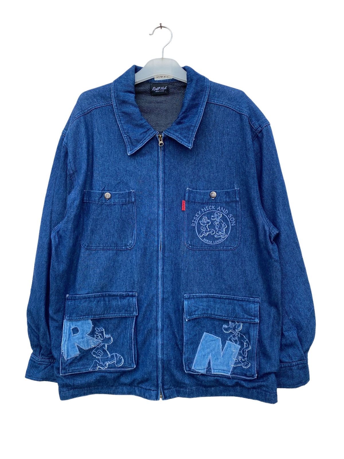 Japanese Brand Risky Nick & Son Denim jacket Size US L / EU 52-54 / 3 - 1 Thumbnail