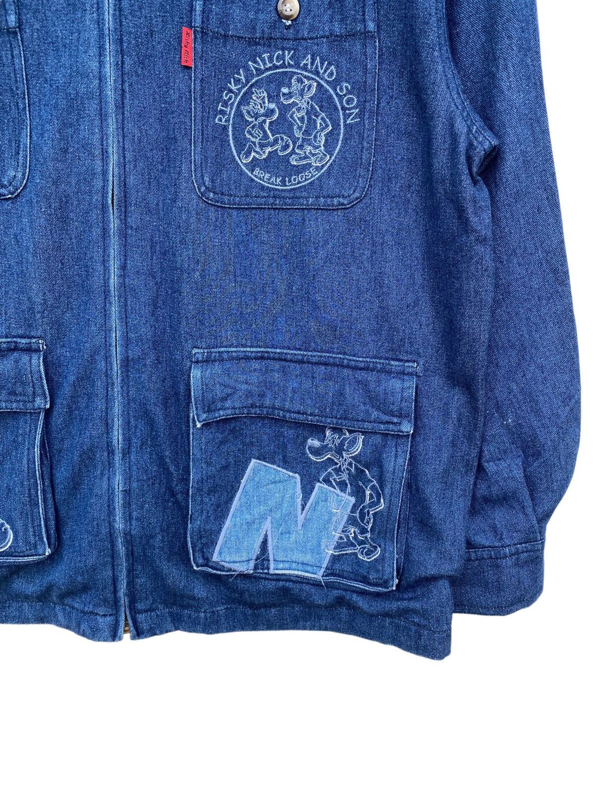 Japanese Brand Risky Nick & Son Denim jacket Size US L / EU 52-54 / 3 - 4 Thumbnail