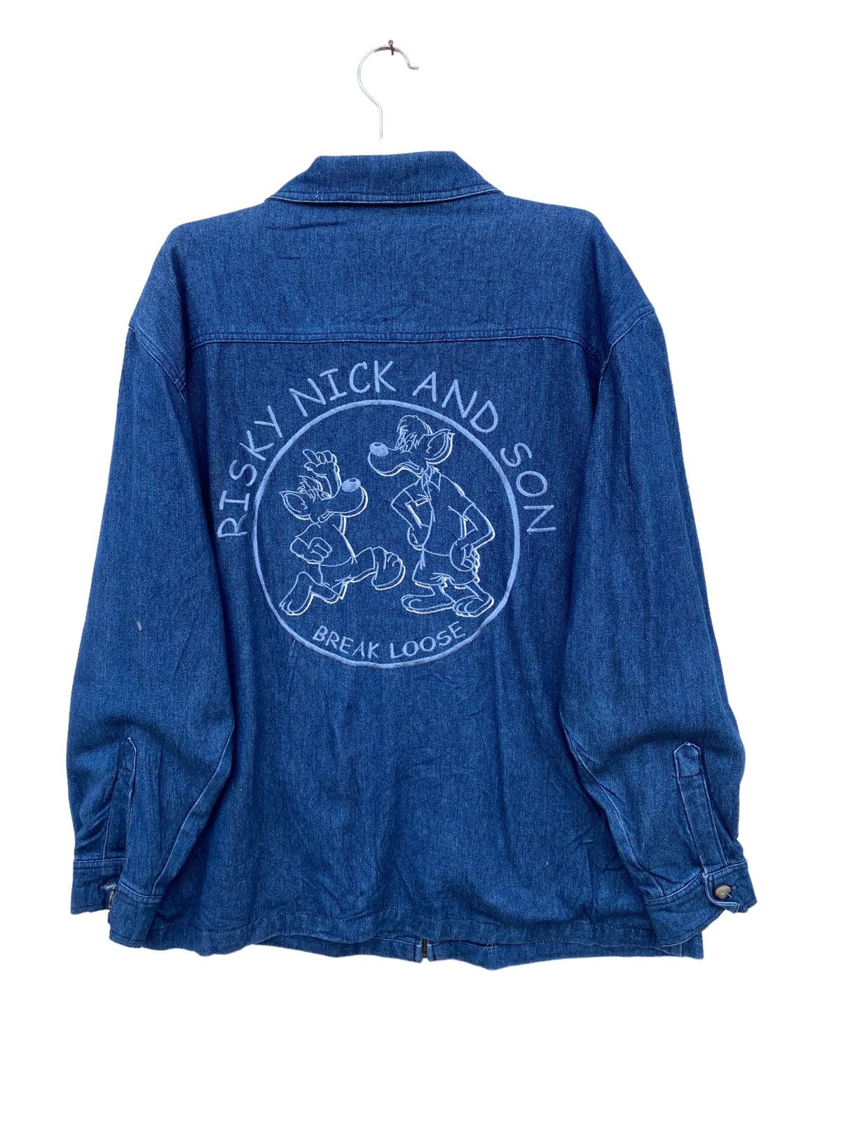 Japanese Brand Risky Nick & Son Denim jacket Size US L / EU 52-54 / 3 - 2 Thumbnail