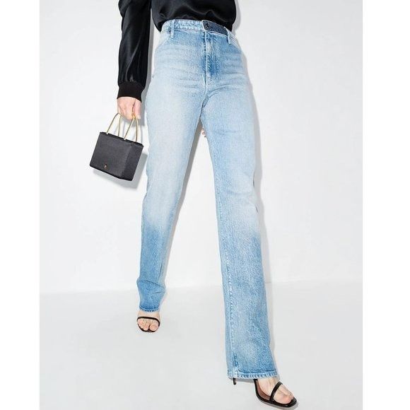 $330 NWT RtA GAIA HIGH WAIST WOMEN BLU DENIM JEANS SZ 26