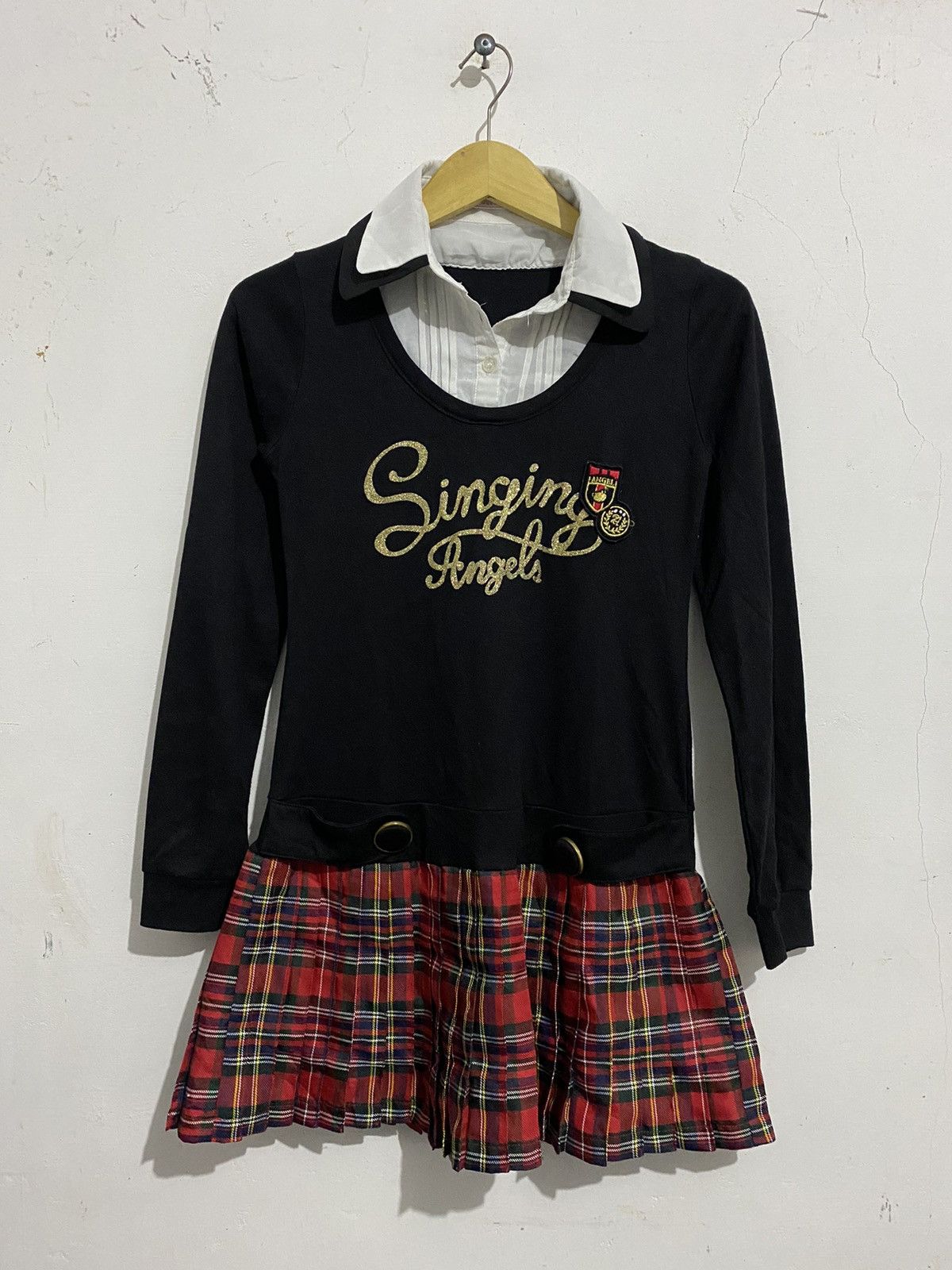 image of Beauty Beast x Hysteric Glamour Bindingofferangel Blue-Japaneseschool Singing Angels Shirt in Black