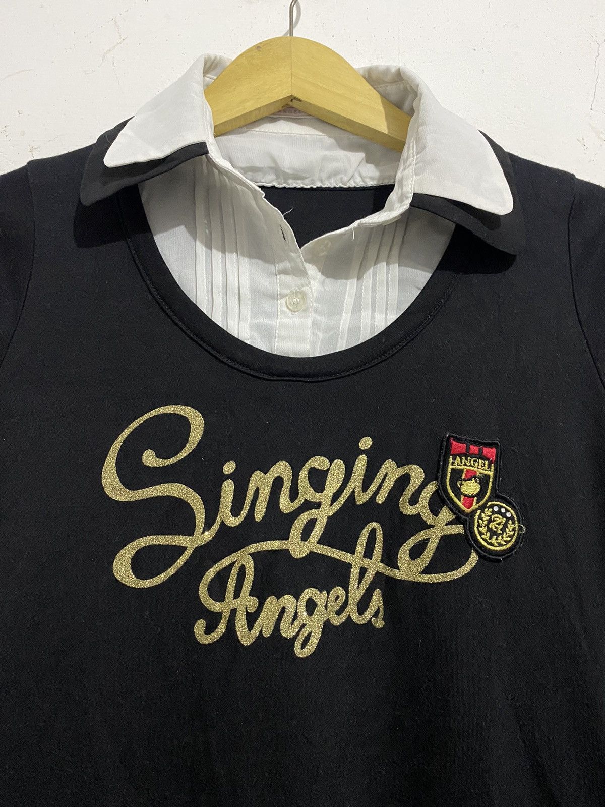 Beauty Beast × Hysteric Glamour × Japanese Brand 💸BINDINGOFFER💸Angel Blue-JapaneseSchool Singing Angels Shirt Size M / US 6-8 / IT 42-44 - 2 Thumbnail