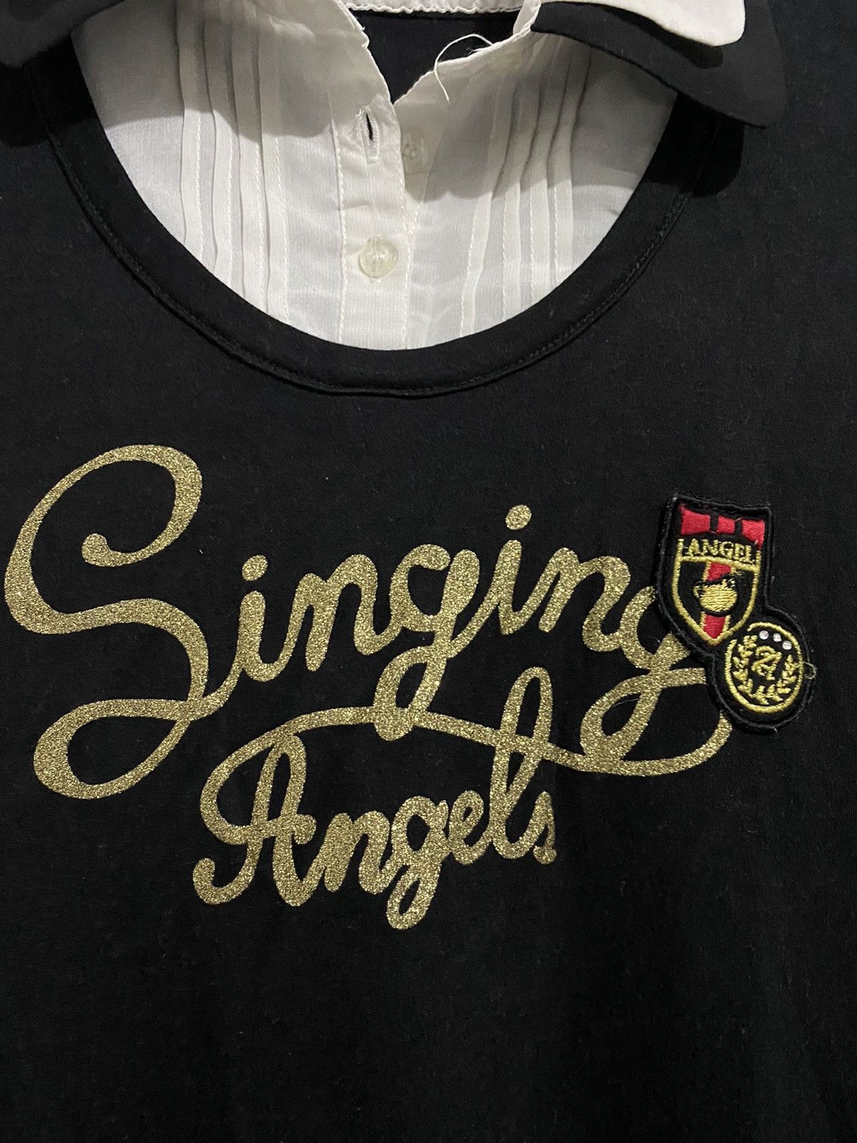 Beauty Beast × Hysteric Glamour × Japanese Brand 💸BINDINGOFFER💸Angel Blue-JapaneseSchool Singing Angels Shirt Size M / US 6-8 / IT 42-44 - 3 Thumbnail