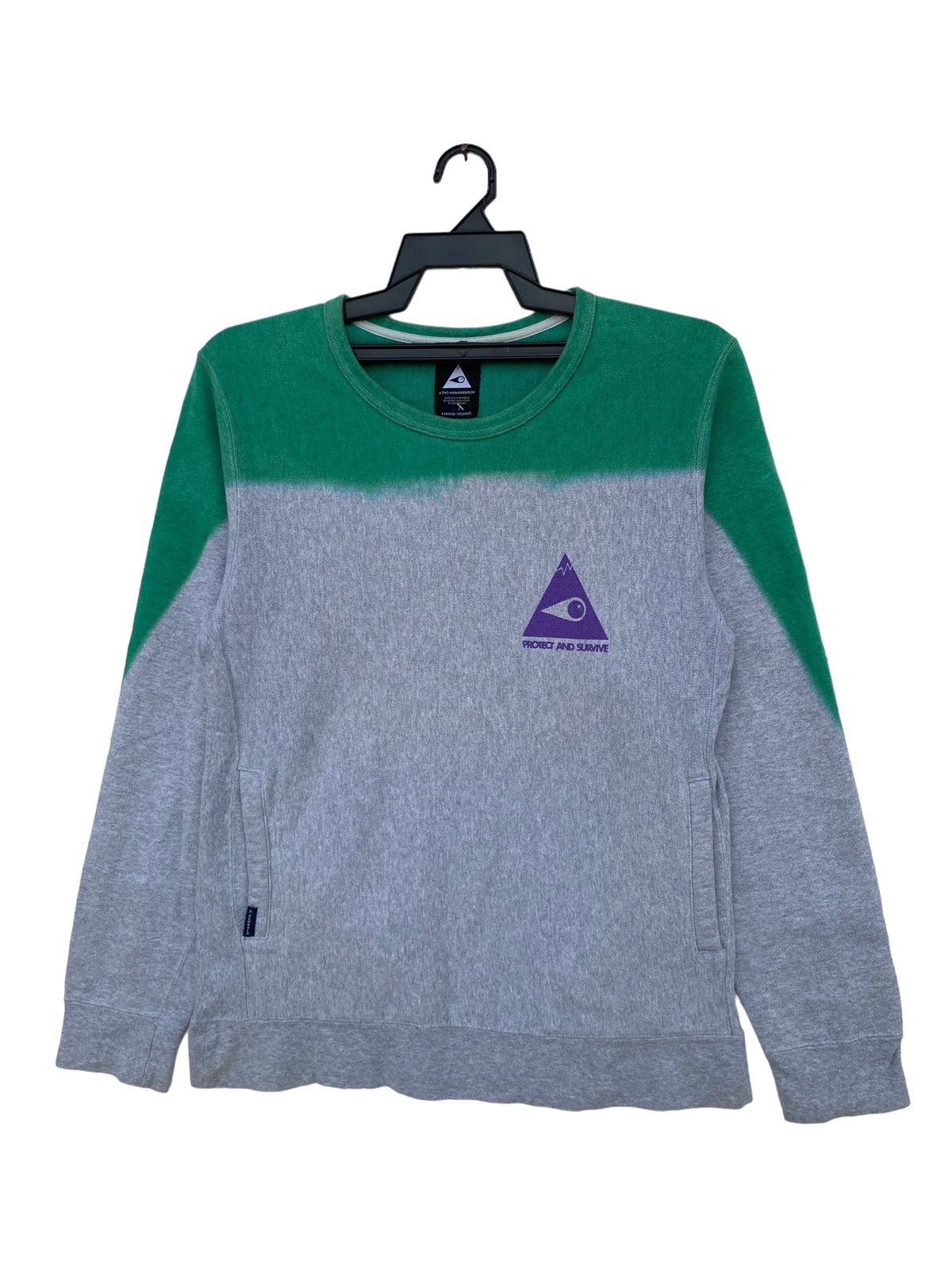 image of R.newbold X Goodhood Two Tones Sweatshirts in Green, Men's (Size Large)