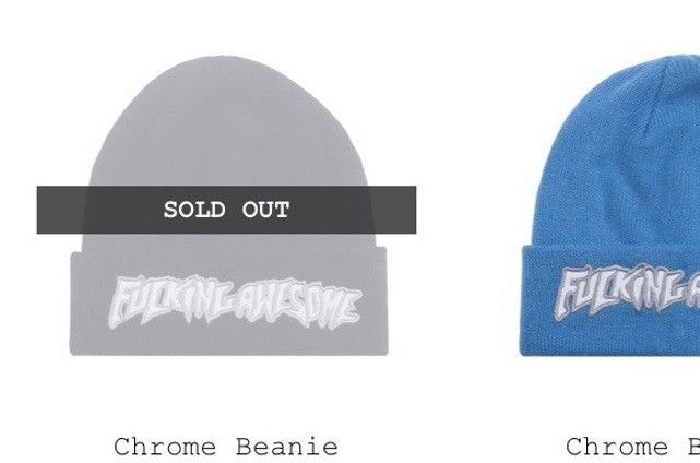 Fucking Awesome Chrome Beanie Size ONE SIZE - 6 Thumbnail