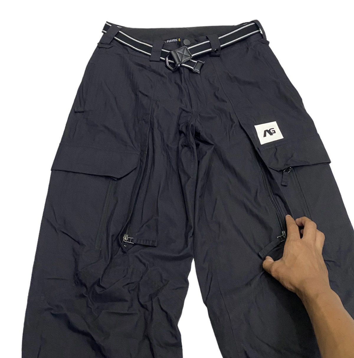 Hiroshi Fujiwara ANALOG AG DESIGN UNLIKELY FUTURES MULTI POCKET SKI PANTS Size US 34 / EU 50 - 6 Thumbnail