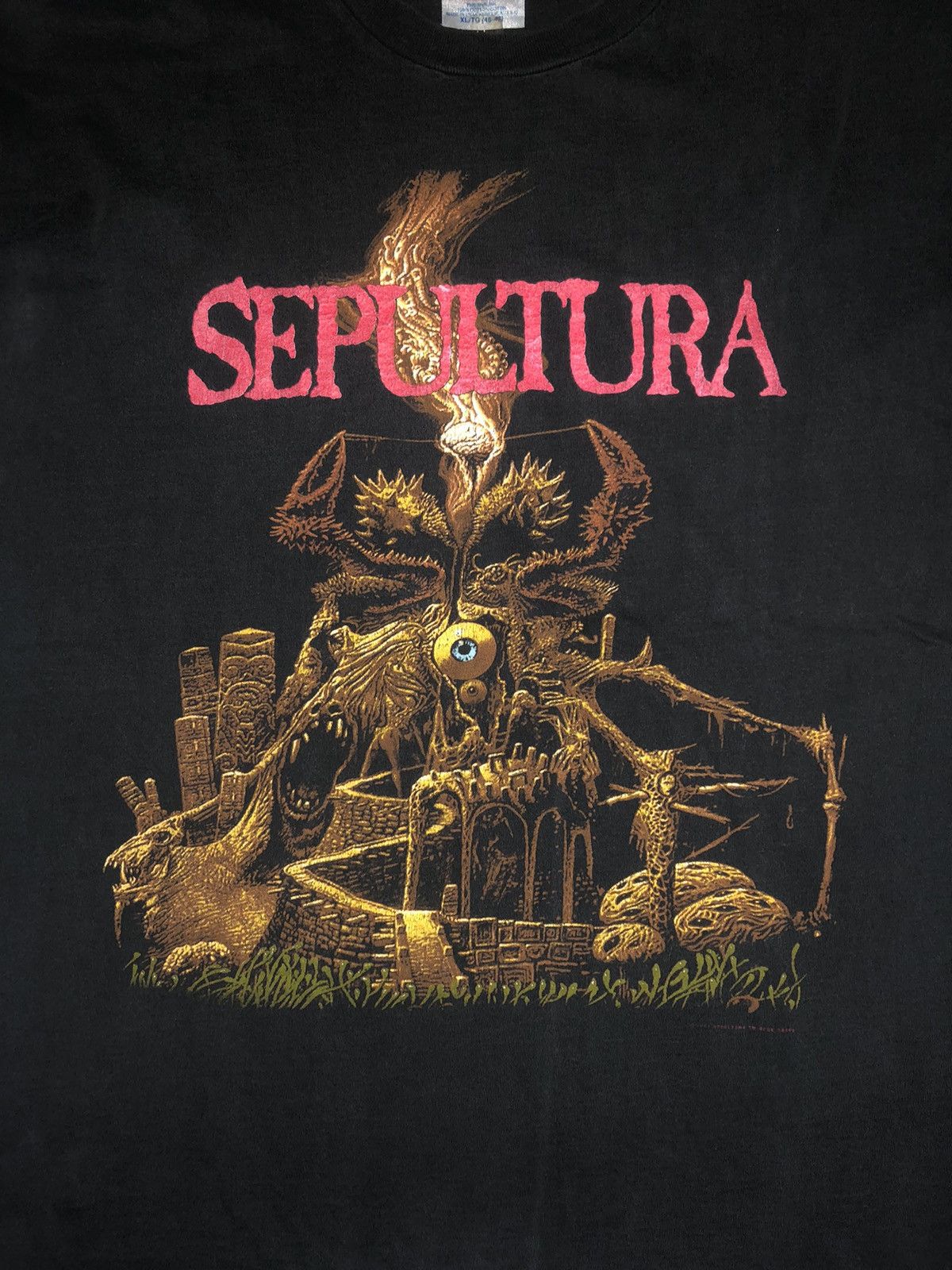 Band Tees × Vintage Vintage Sepultura Arise 1991 Shirt Soulfly Size US XL / EU 56 / 4 - 4 Thumbnail
