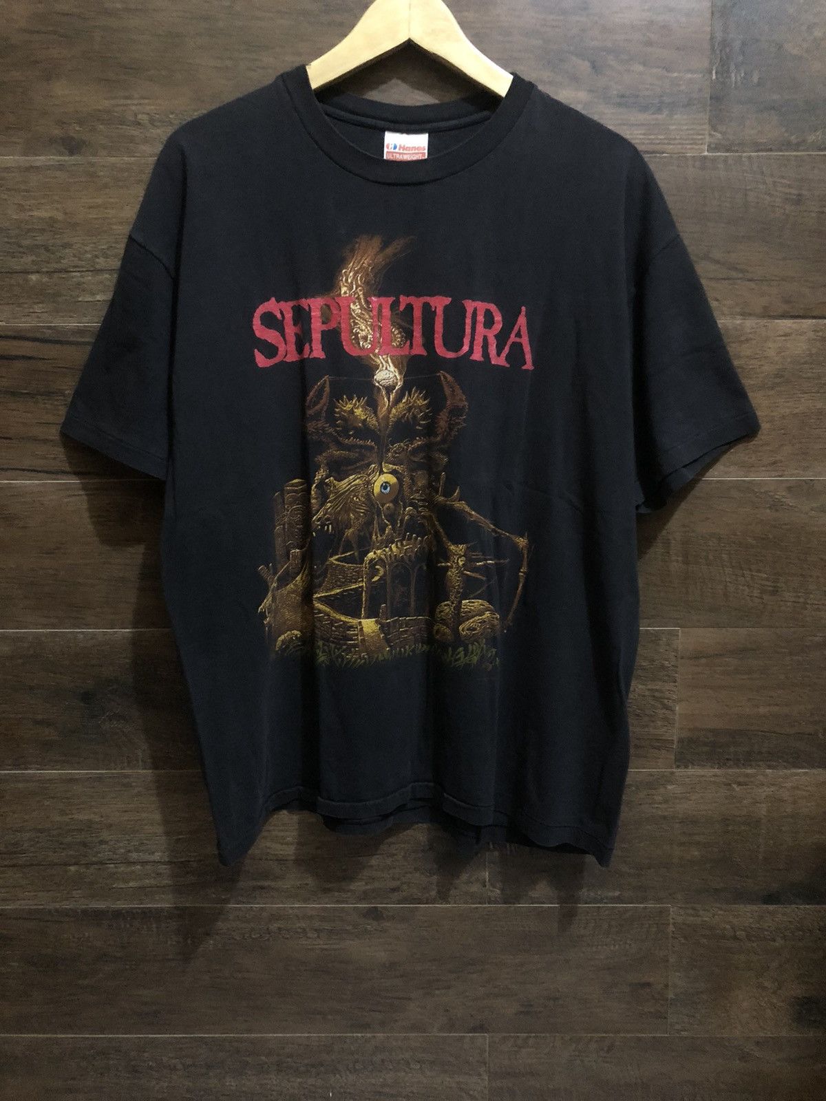 Band Tees × Vintage Vintage Sepultura Arise 1991 Shirt Soulfly Size US XL / EU 56 / 4 - 2 Thumbnail