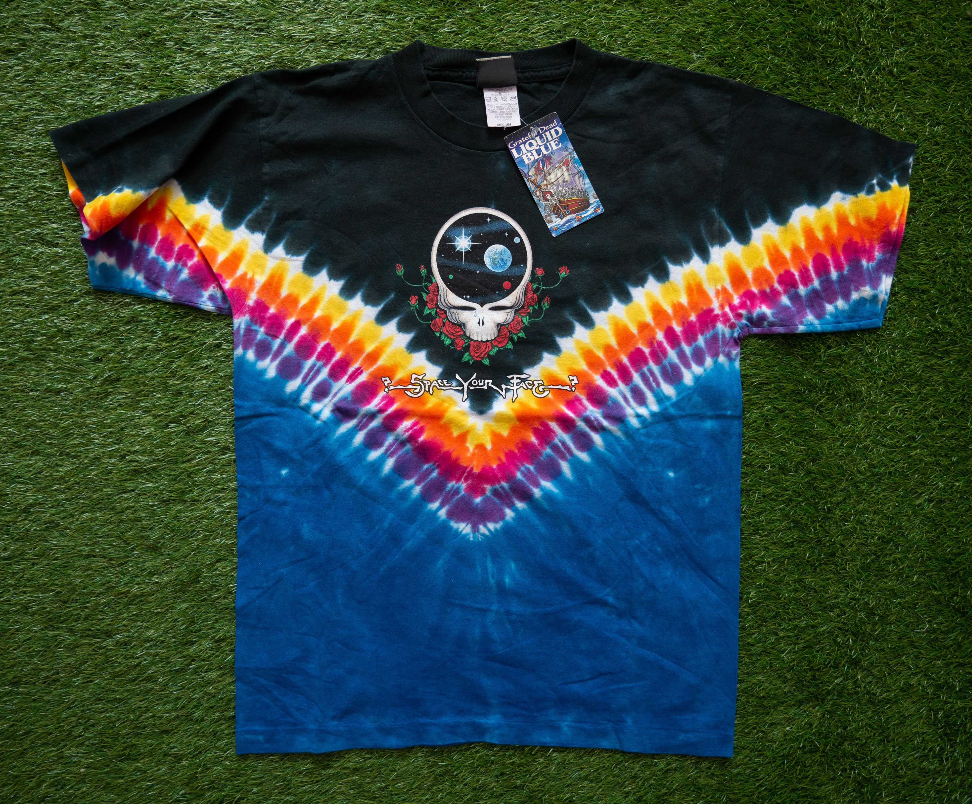 image of Vintage Liquid Blue X Grateful Dead Deadstock T-Shirt New M in Tie Dye, Men's (Size Medium)