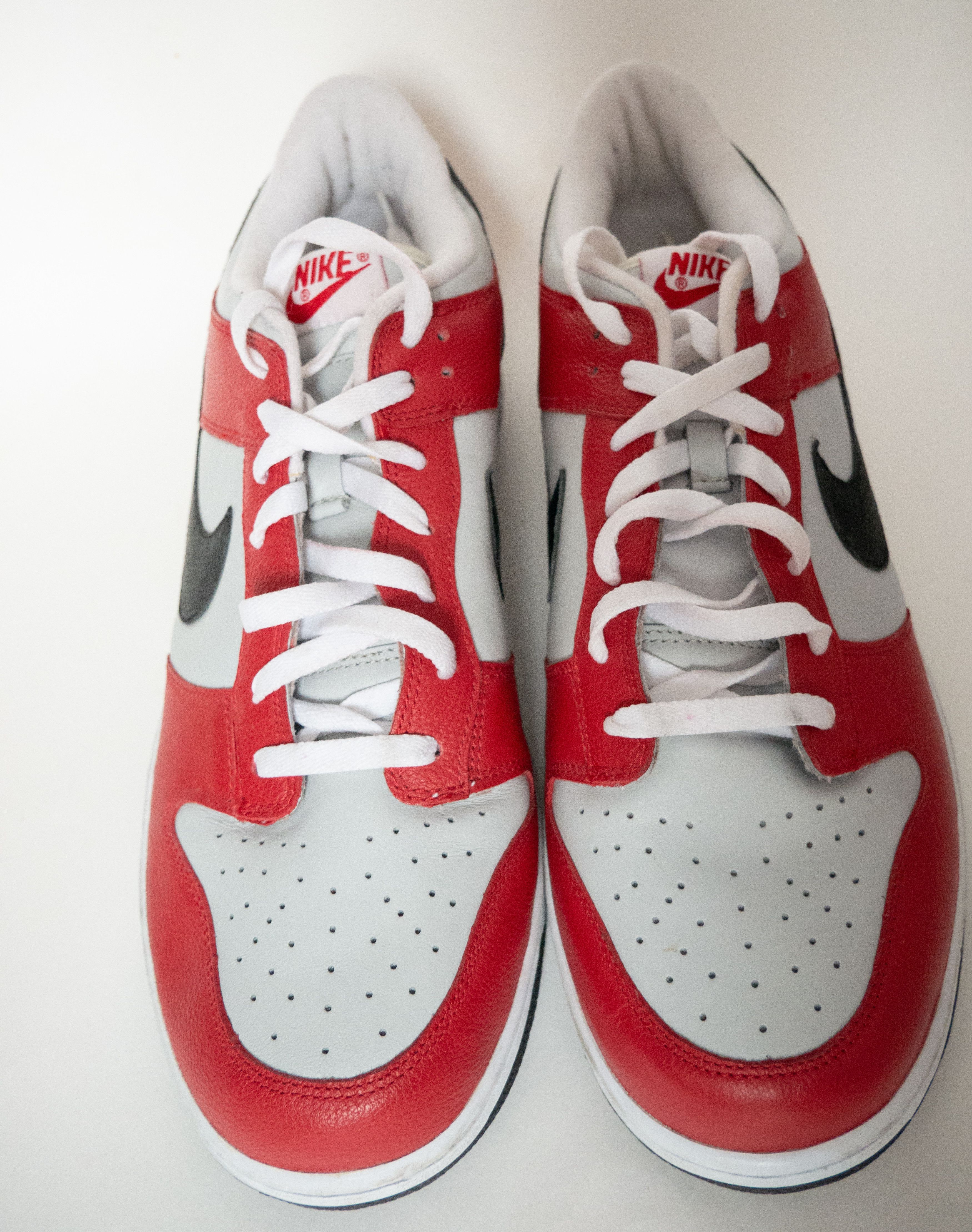 Nike Vintage 2005 Nike Dunk Low Red Sail Black Chicago Rare 14 Size US 14 / EU 47 - 2 Thumbnail