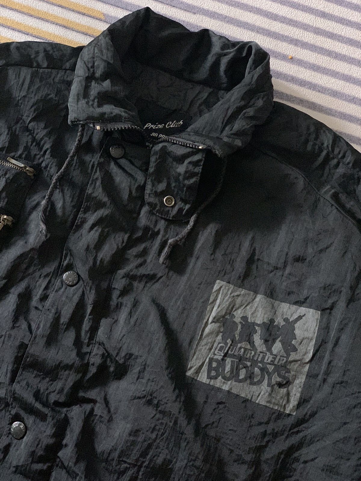 Japanese Brand Vintage Zin Prize Embroidery Nylon Jacket Size US XL / EU 56 / 4 - 6 Thumbnail