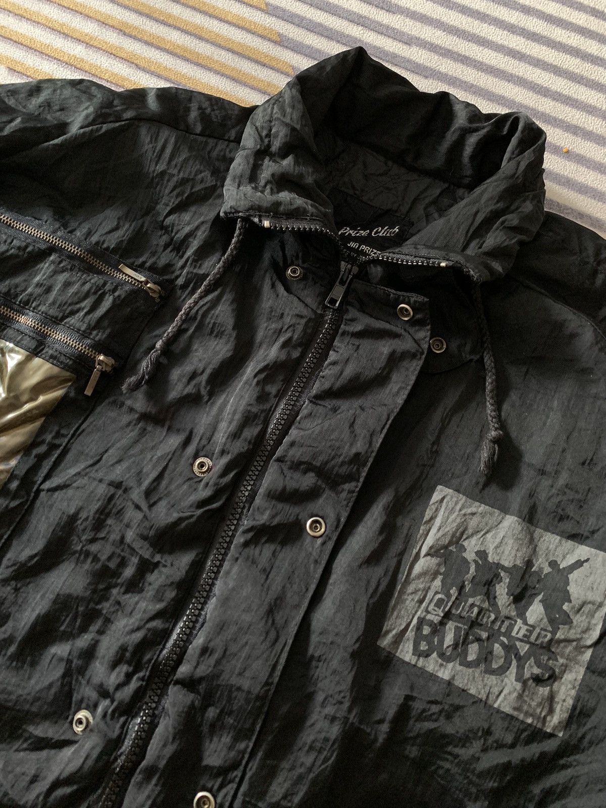 Japanese Brand Vintage Zin Prize Embroidery Nylon Jacket Size US XL / EU 56 / 4 - 9 Thumbnail