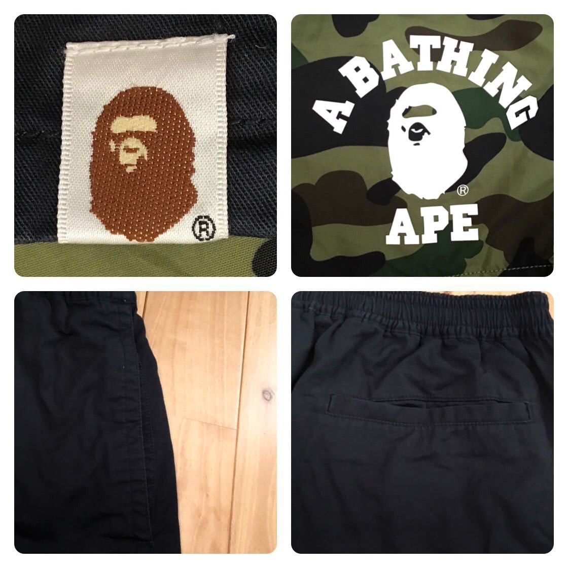 Bape 🔥Reversible🔥 1st camo green × navy Shark shorts ★size L Size US 34 / EU 50 - 7 Thumbnail