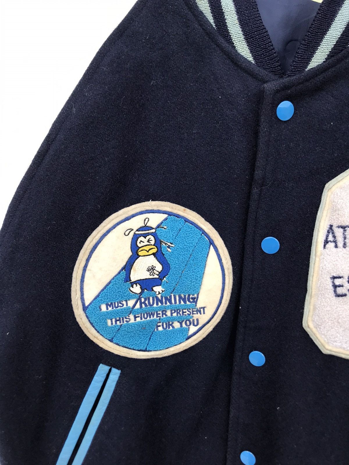 Vintage Vintage Gakushuin University Letterman Varsity Jacket Size US L / EU 52-54 / 3 - 3 Thumbnail