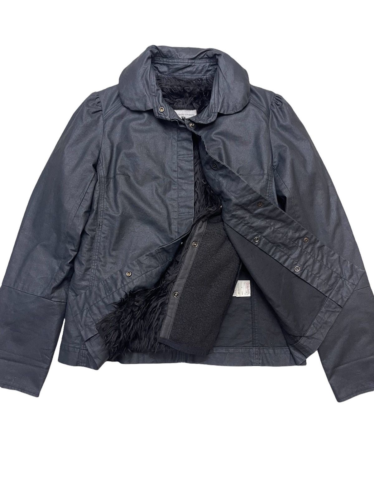 Issey Miyake Tsumori Chisato Faux Furry Waxed Women Jacket Size ONE SIZE - 7 Thumbnail