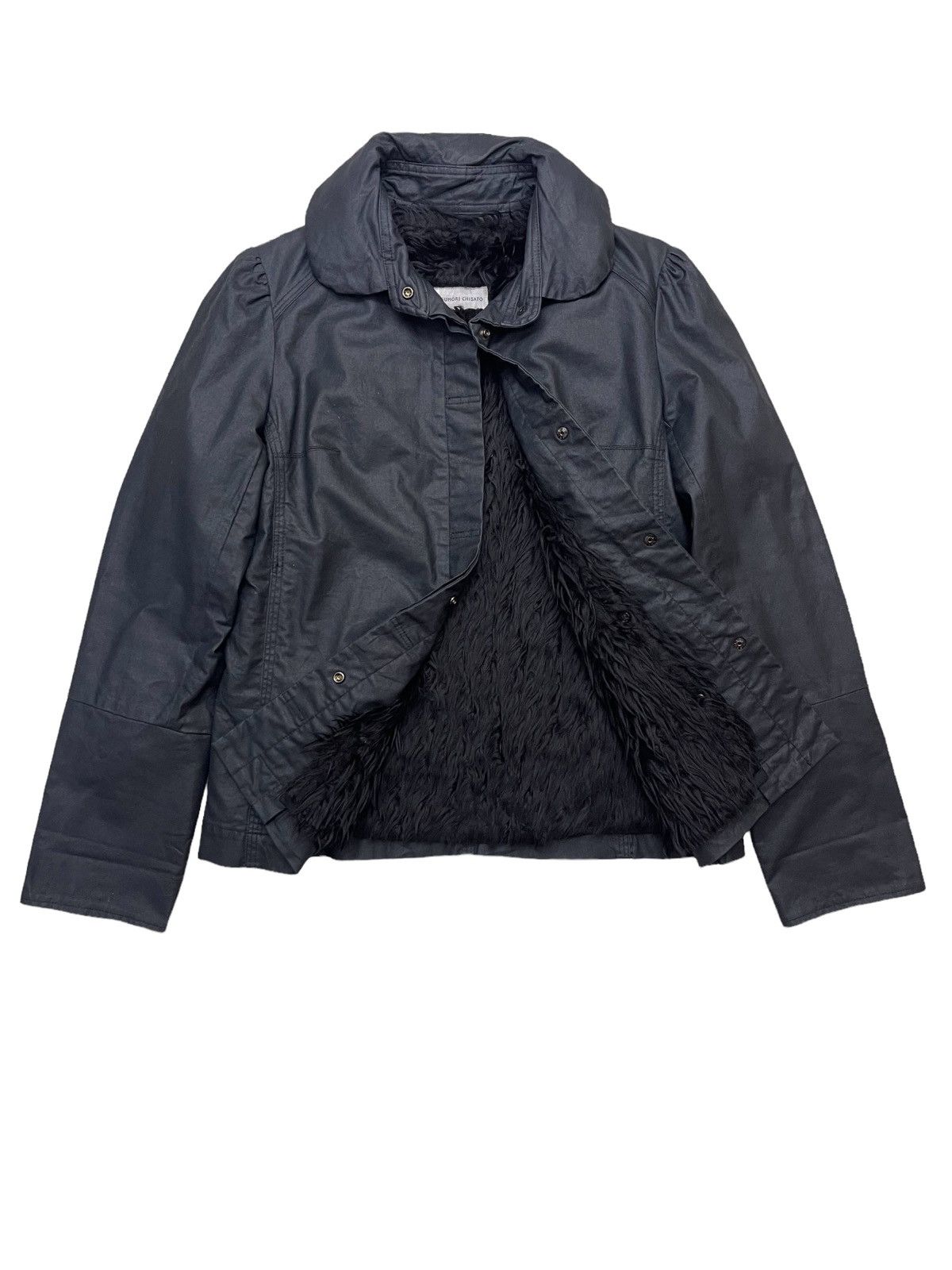 Issey Miyake Tsumori Chisato Faux Furry Waxed Women Jacket Size ONE SIZE - 2 Thumbnail