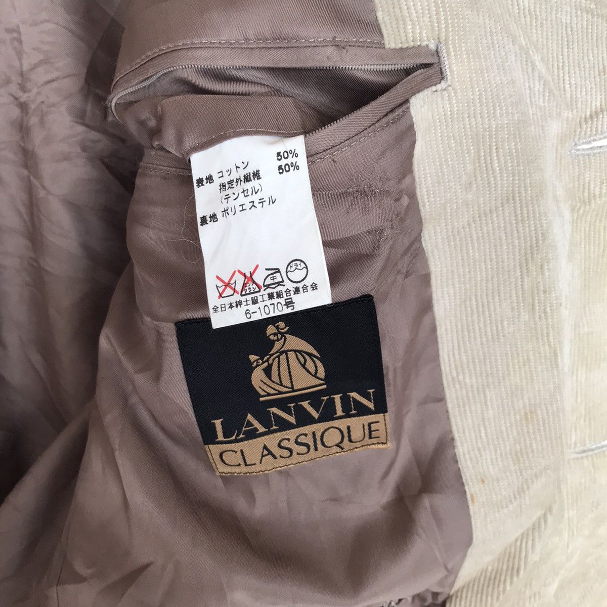 Lanvin × Vintage Vintage Lanvin Classic Corduroy Jacket Size US M / EU 48-50 / 2 - 3 Thumbnail