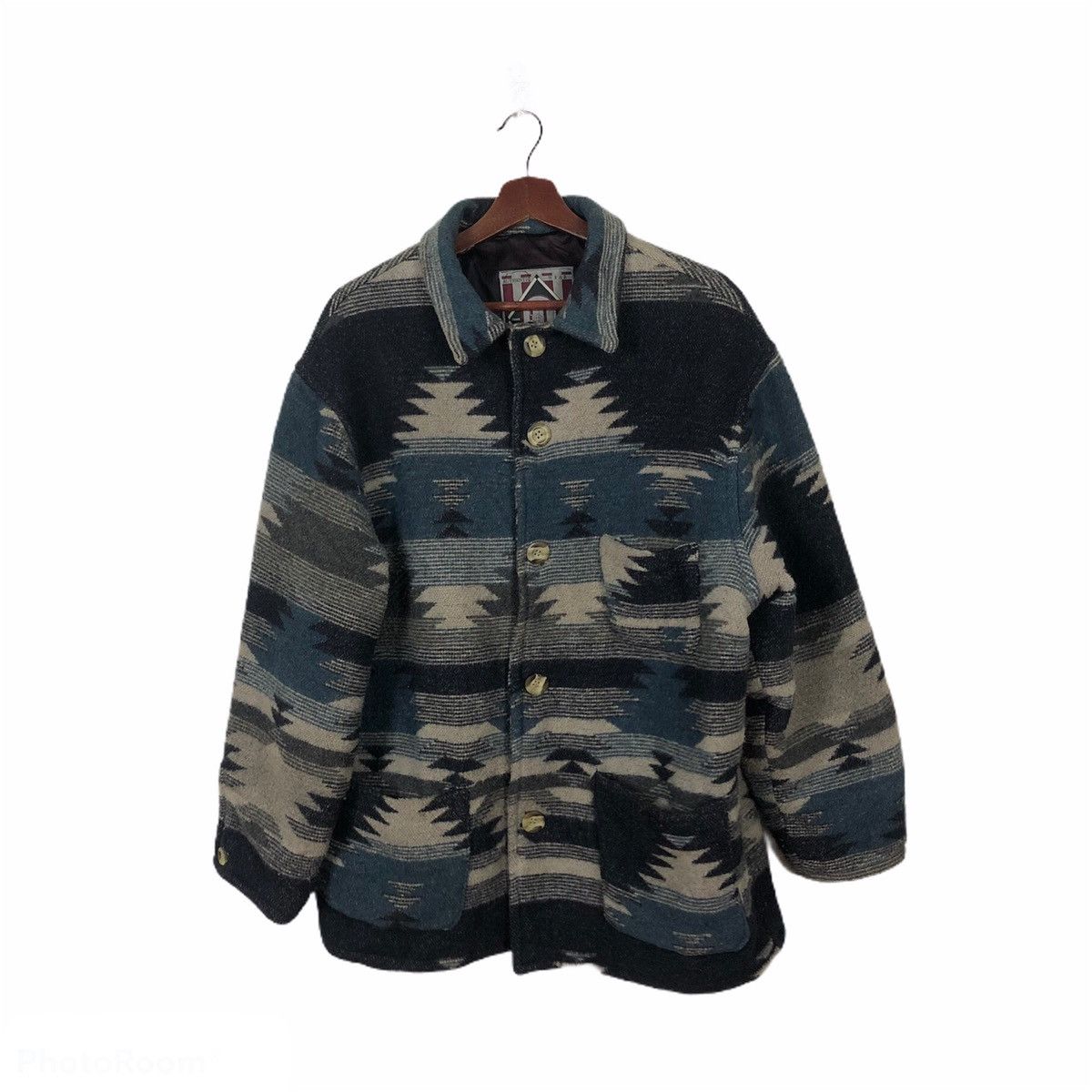 Japanese Brand AUTHENTIC CIE EXPEDITION NAVAJO DESIGN BUTTON JACKET Size US M / EU 48-50 / 2 - 1 Thumbnail